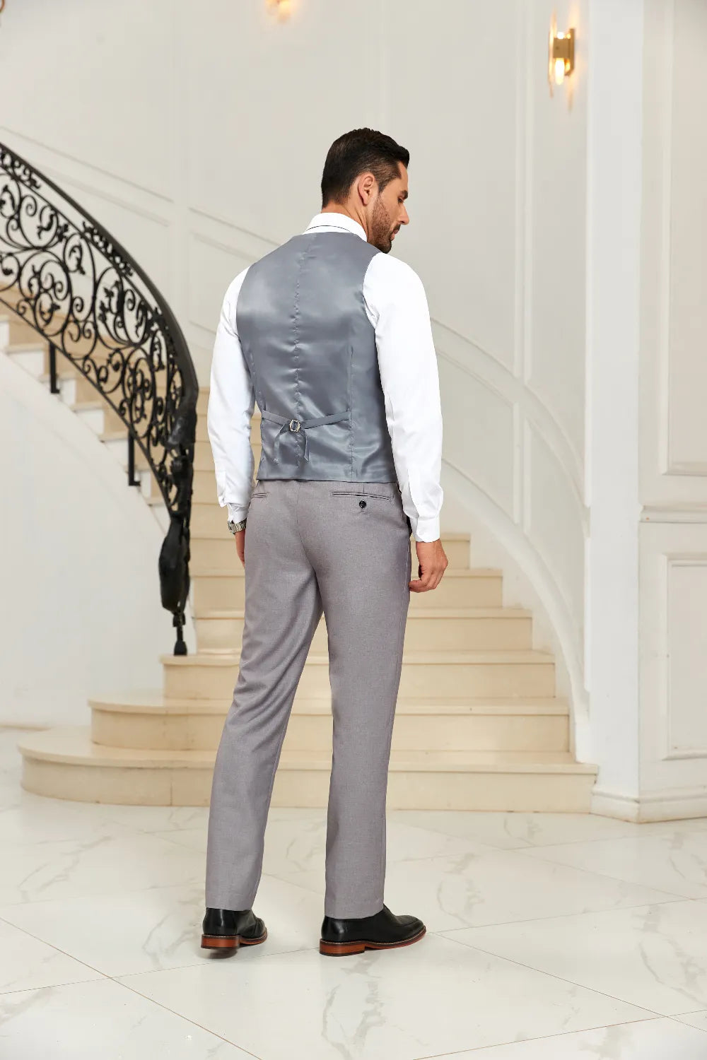 Men's Shawl Collar Vest & Pants 2 Pieces Suits