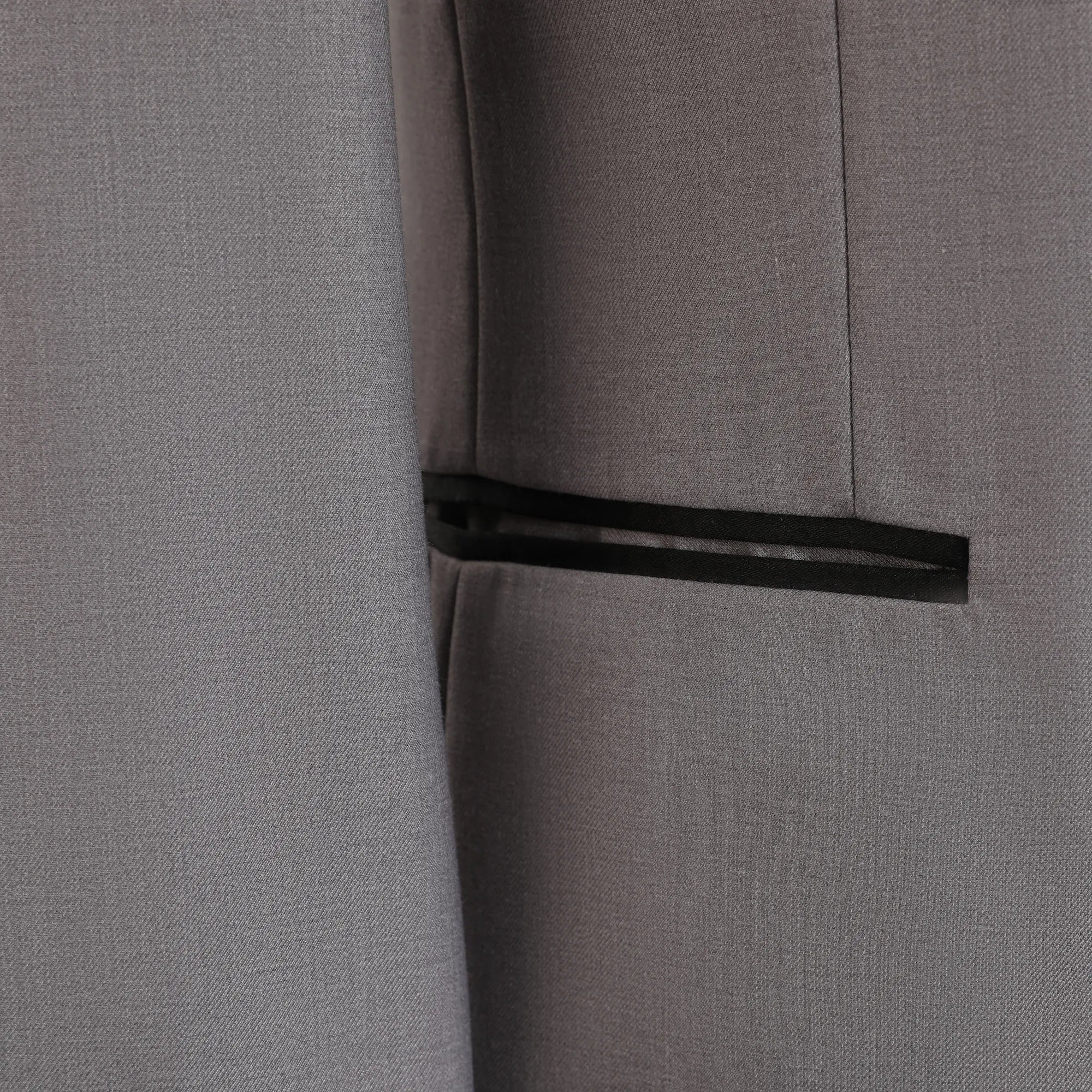 Men's Peak Lapel Grey 3 Piece Suits