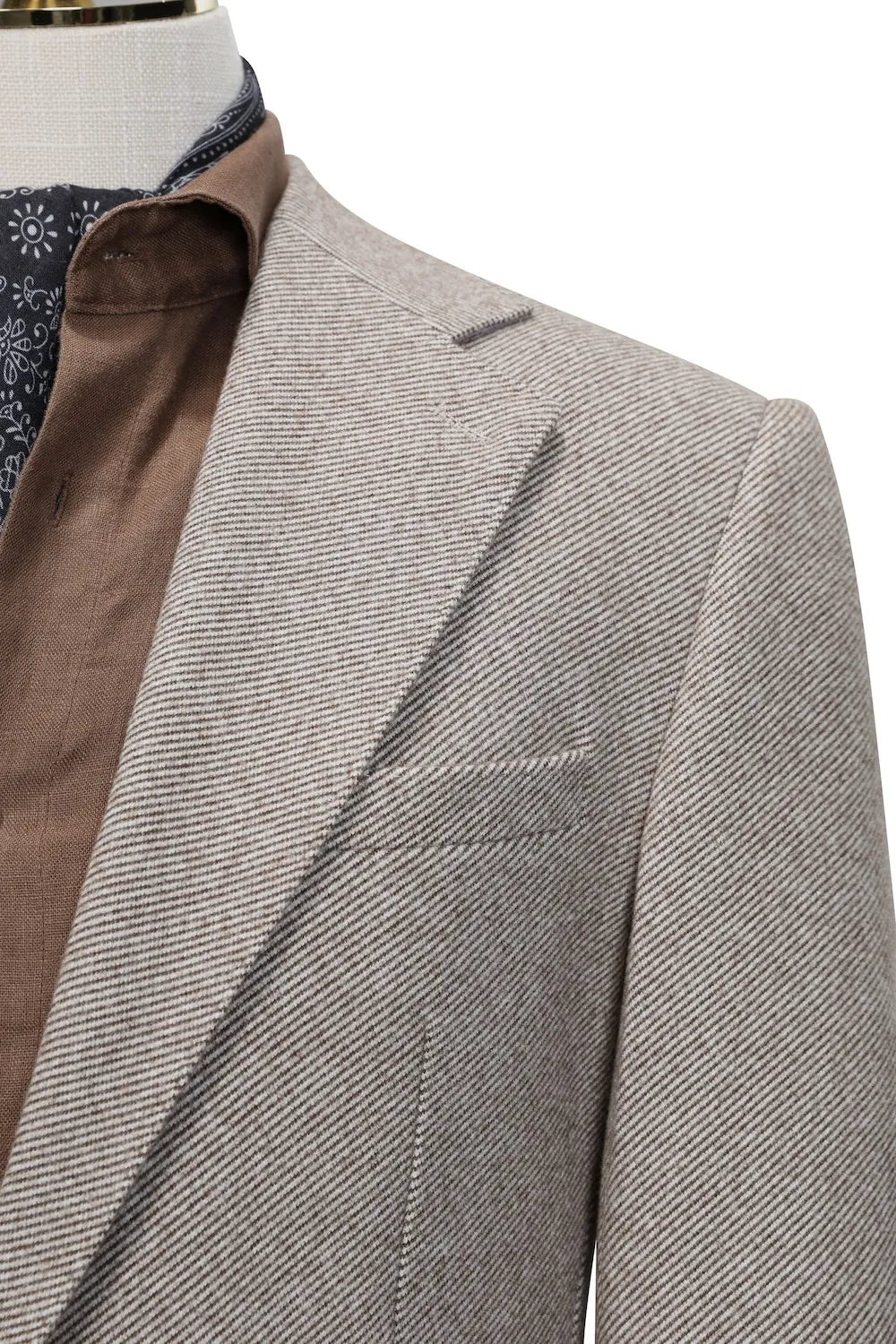 Men's Slim Fit Herringbone 2 Piece Suit