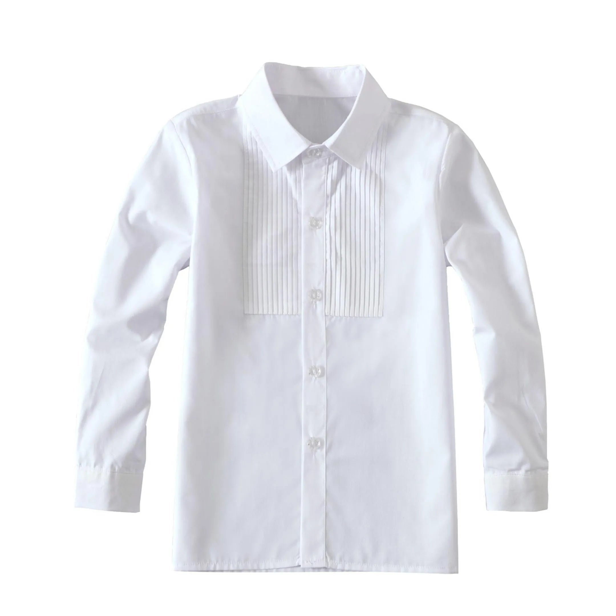 White dress shirt for blue boys 4 piece suit – formal wedding and page boy outfit