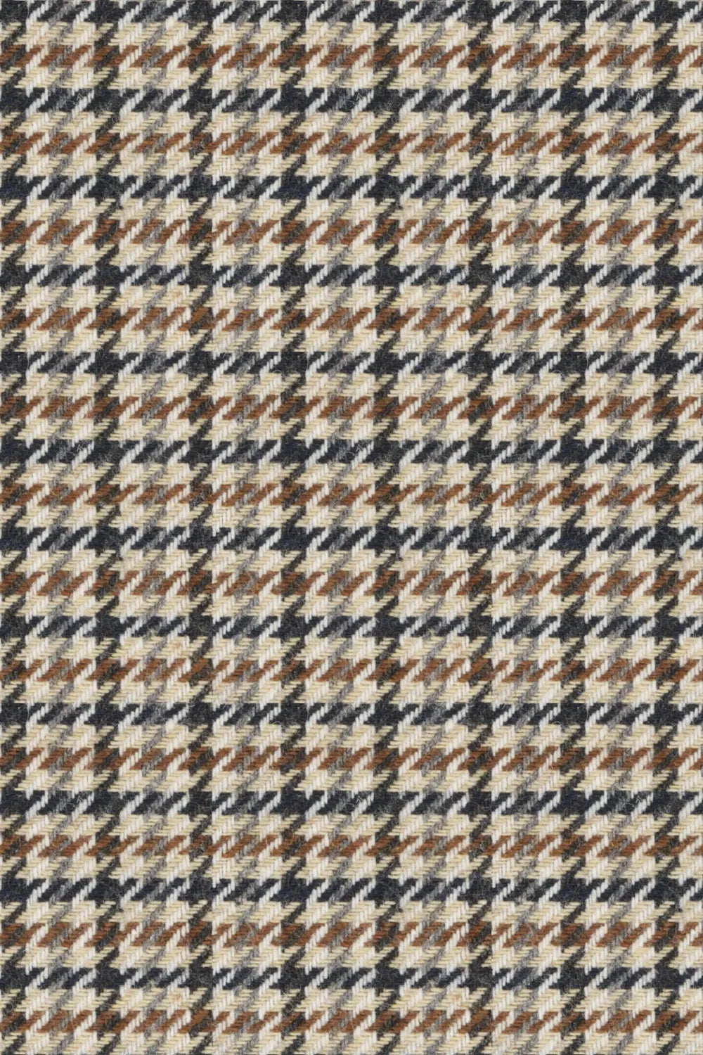 Men's Taupe Glen Plaid Double-Breasted Overcoat