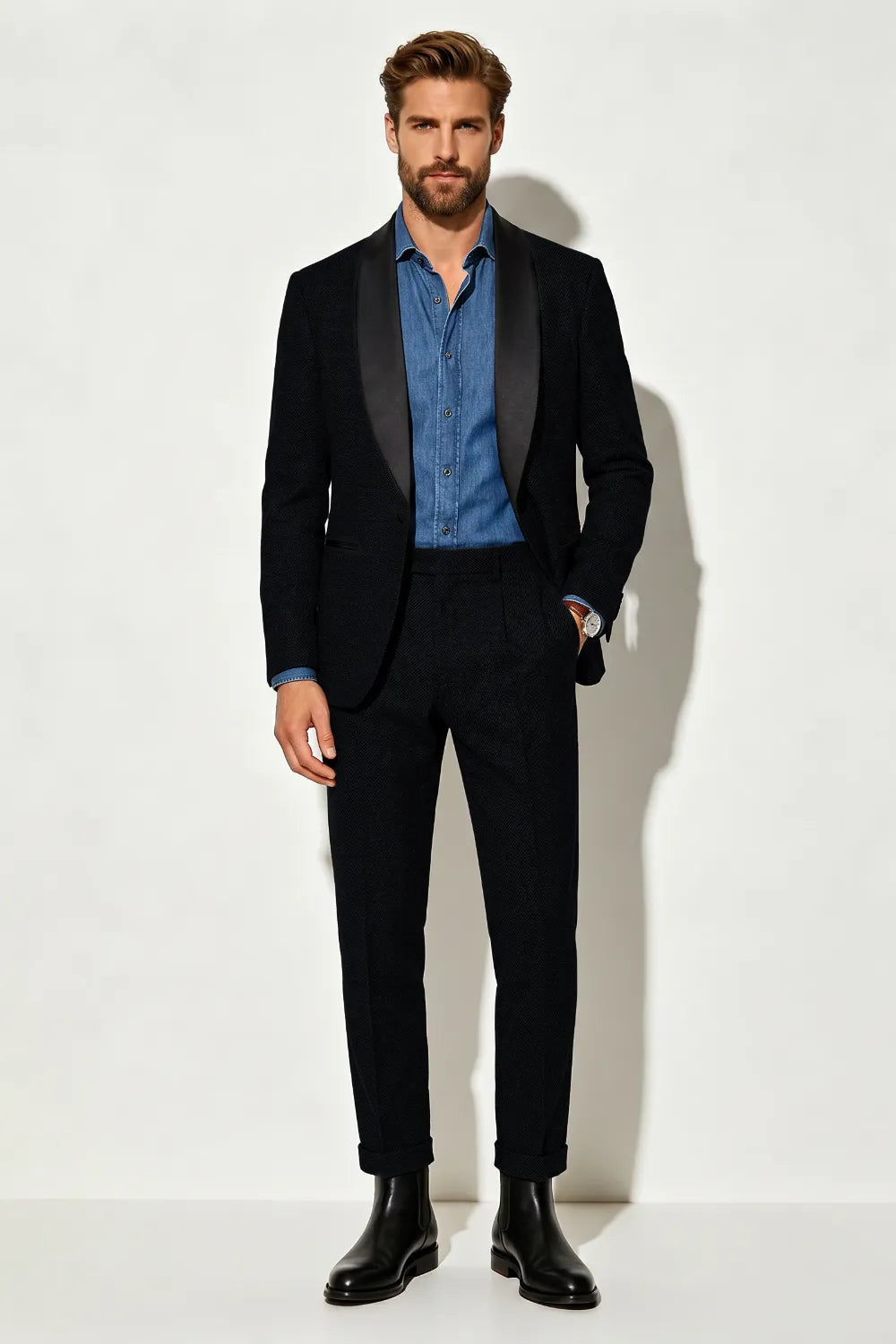 Men's Shawl Lapel 2 Piece Suit