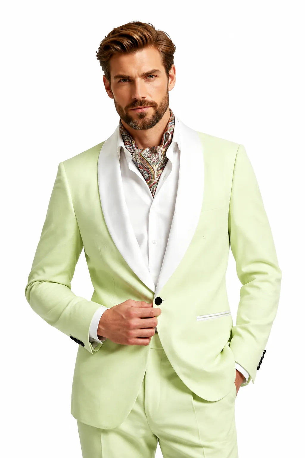 Men's Shawl Lapel 2 Piece Suit