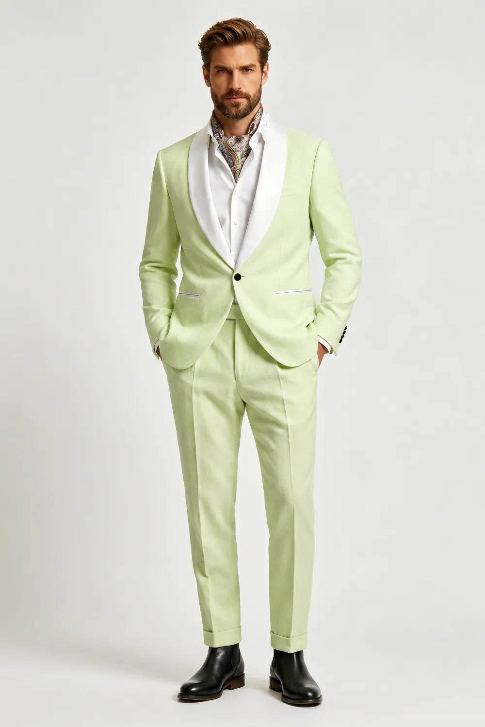 Men's Shawl Lapel 2 Piece Suit