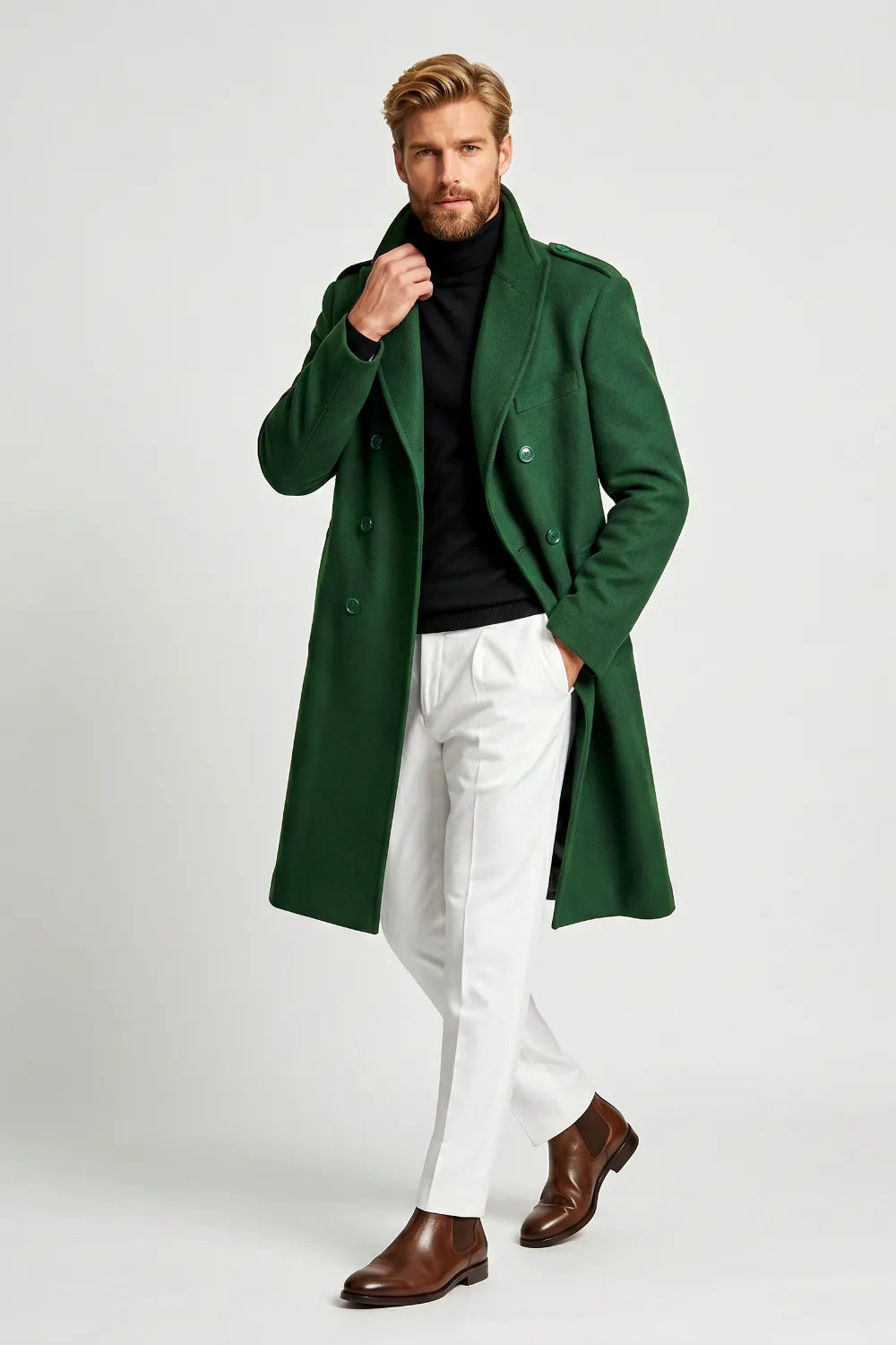 Green Coat Mens Style for Holiday Dinners and Private Events