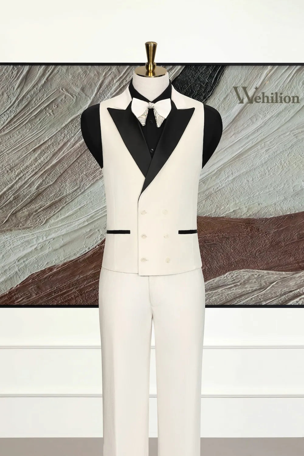 Men's Prom Velvet Peak Lapel 3 Piece Suits