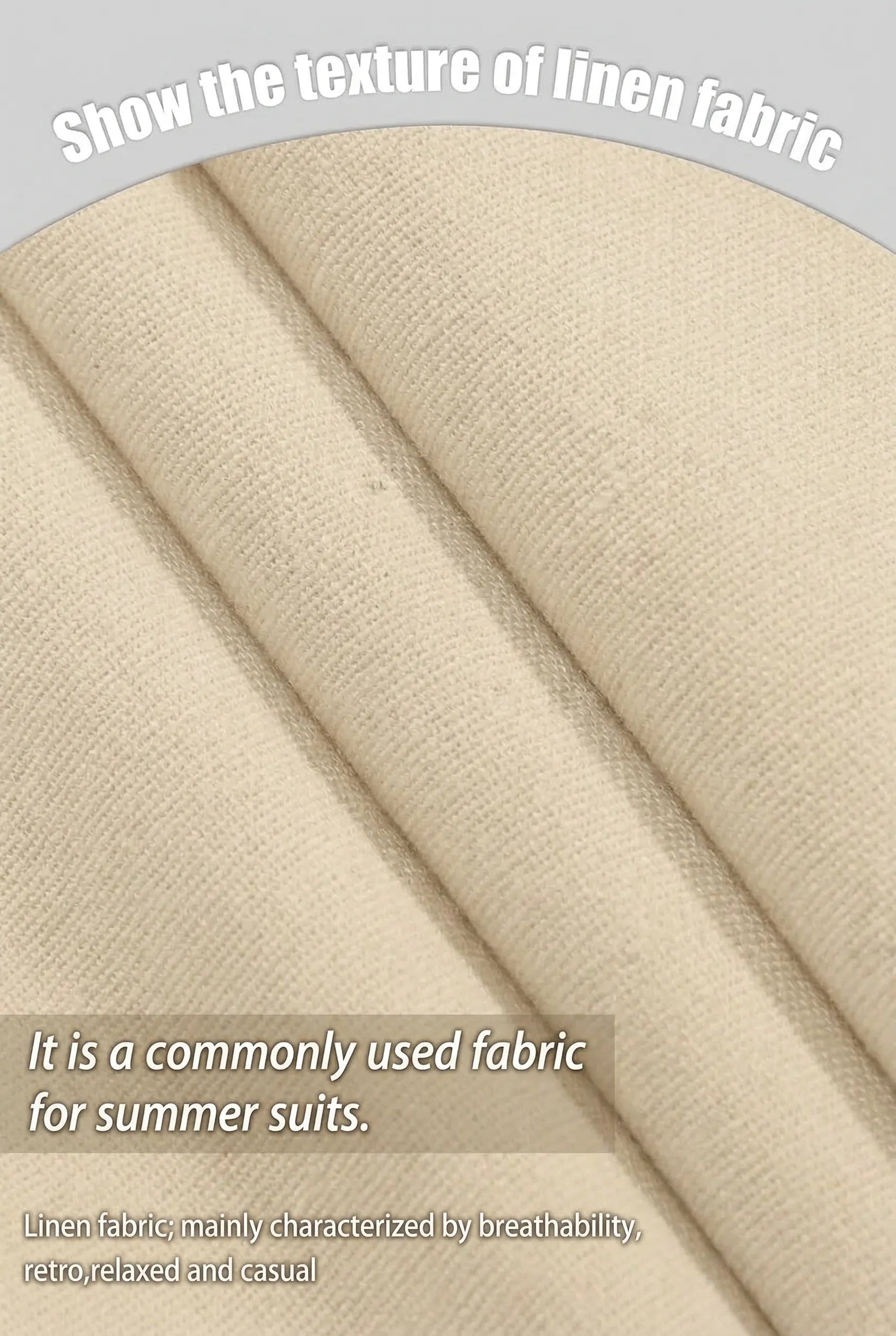 Men's Linen Casual 2 Piece Linen Suit