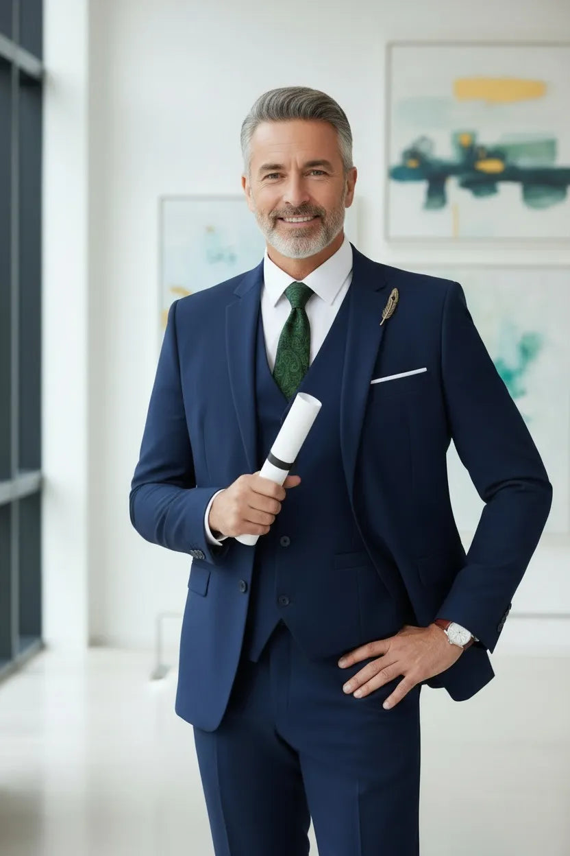 Men's Valentino Modern Fit 3 Pieces Suits