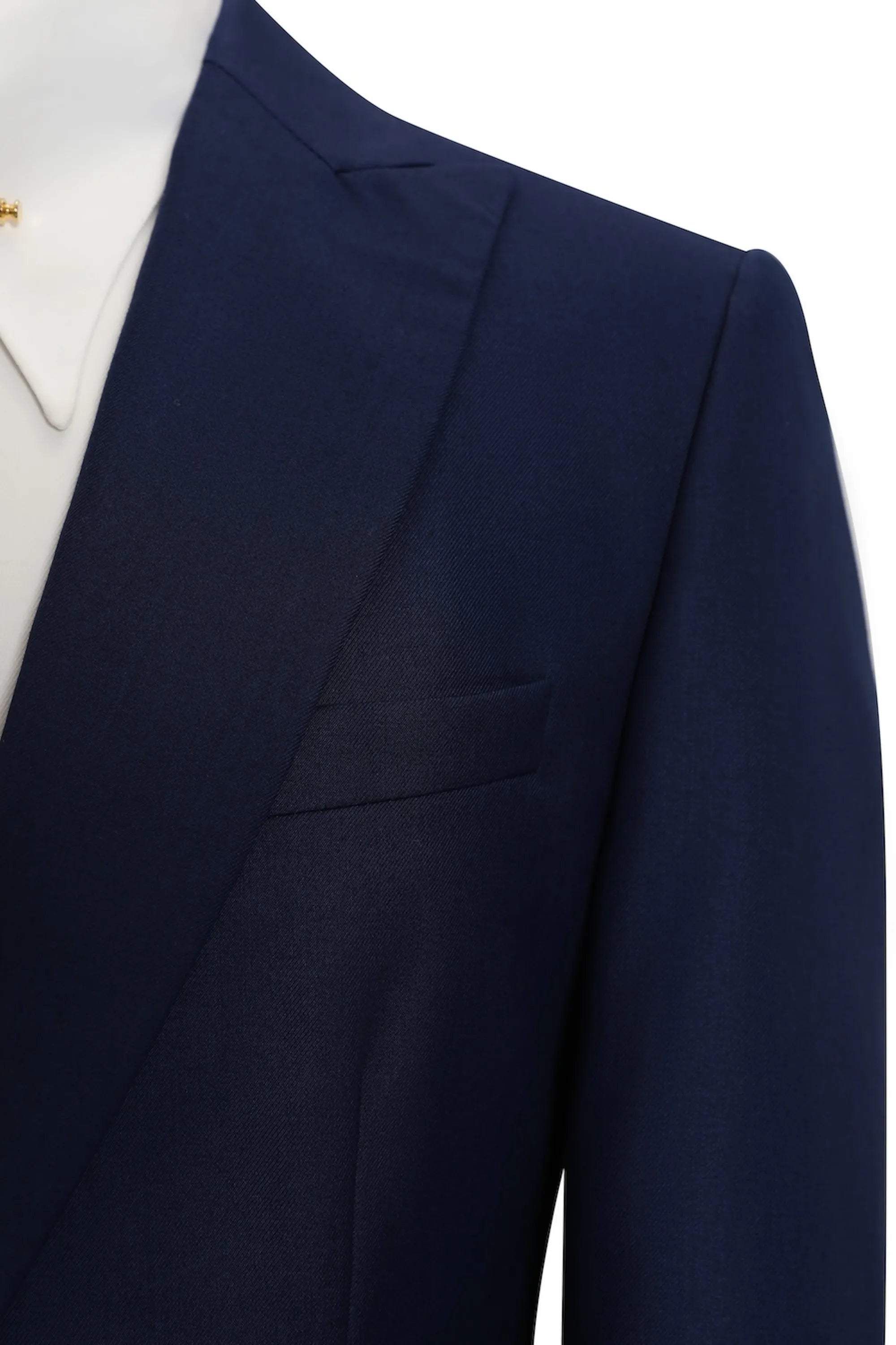 Men's Navy Blue Modern 3 Piece Suits