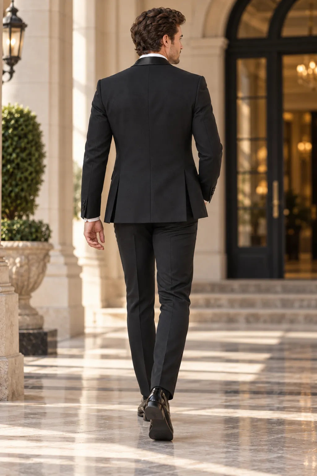 Men's Shawl Lapel 3 Piece Tuxedo Suit