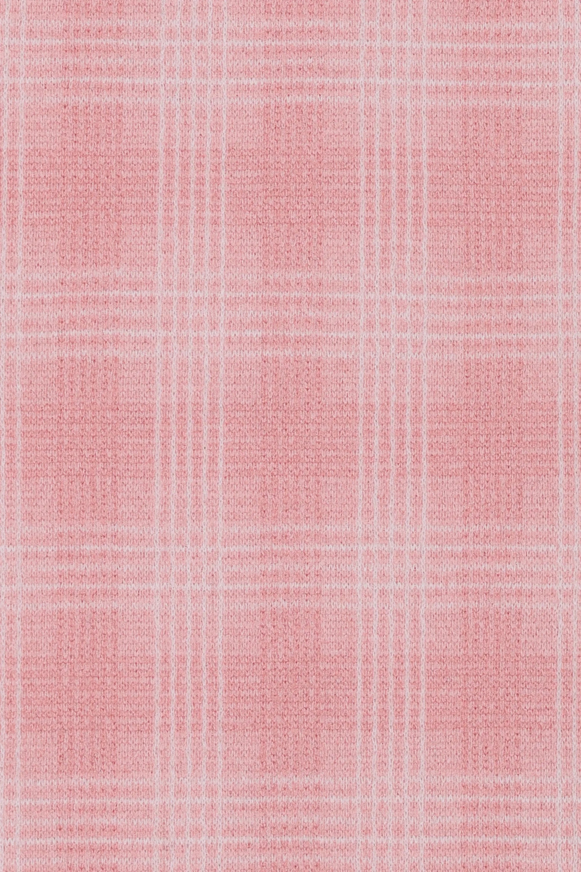 Men's Pink Plaid Checkered Wool Blend 2 Piece Suits