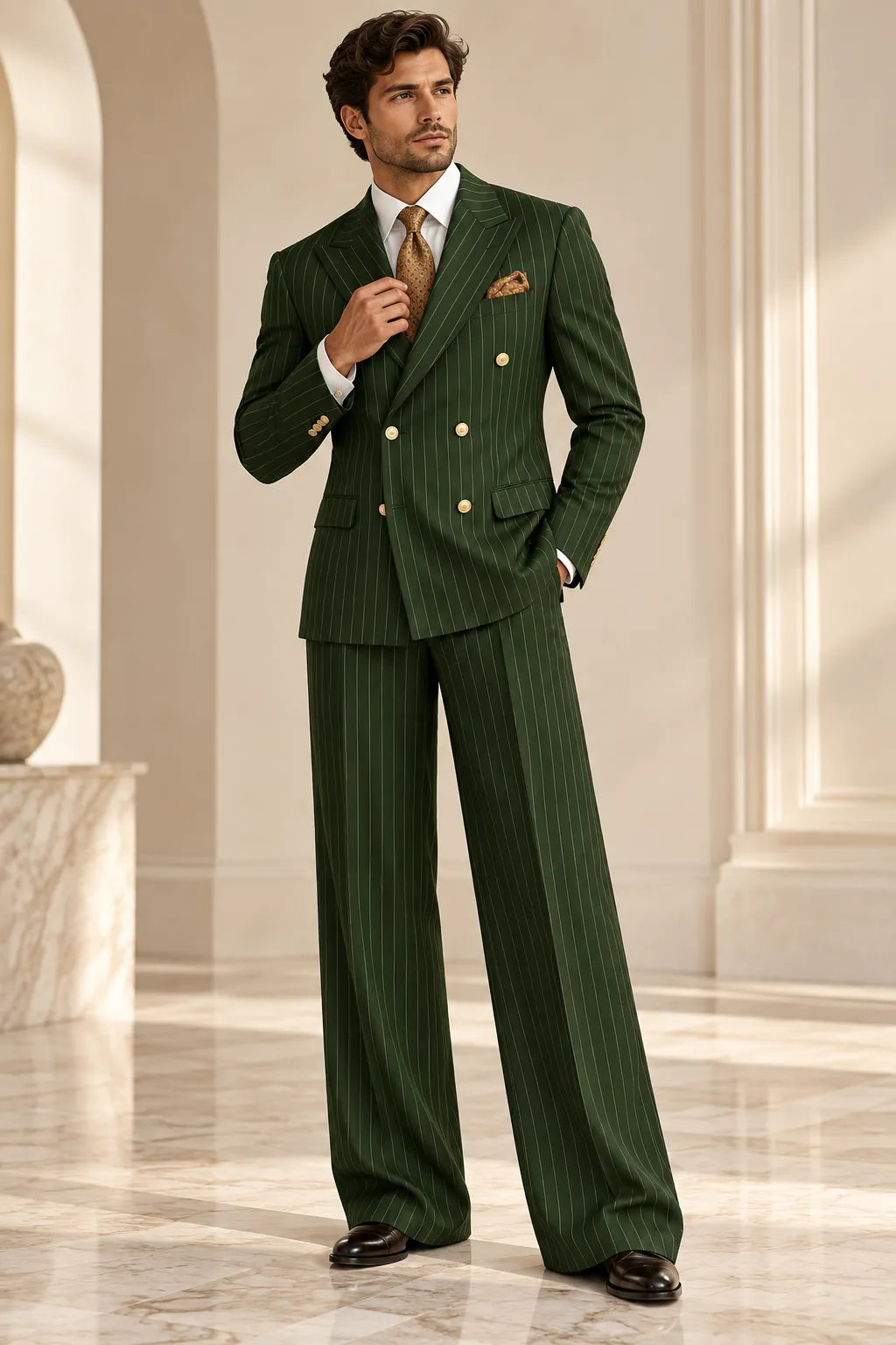 Abito da uomo doppiopetto slim fit 2 pezzi