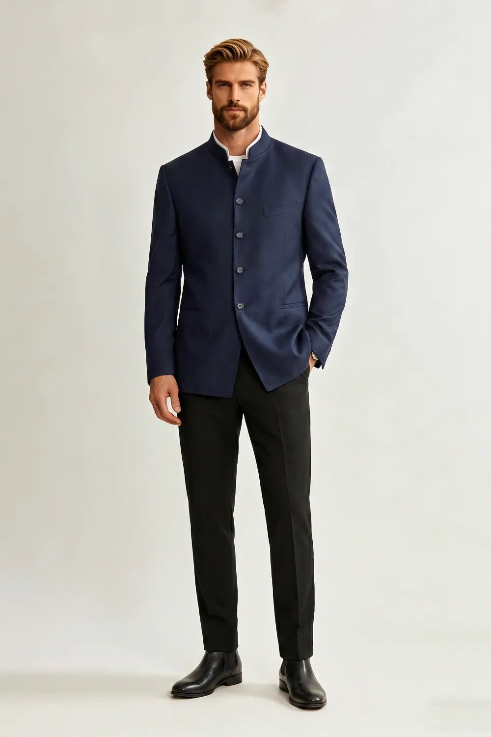 Men's Tailored Navy 2 Piece Suit