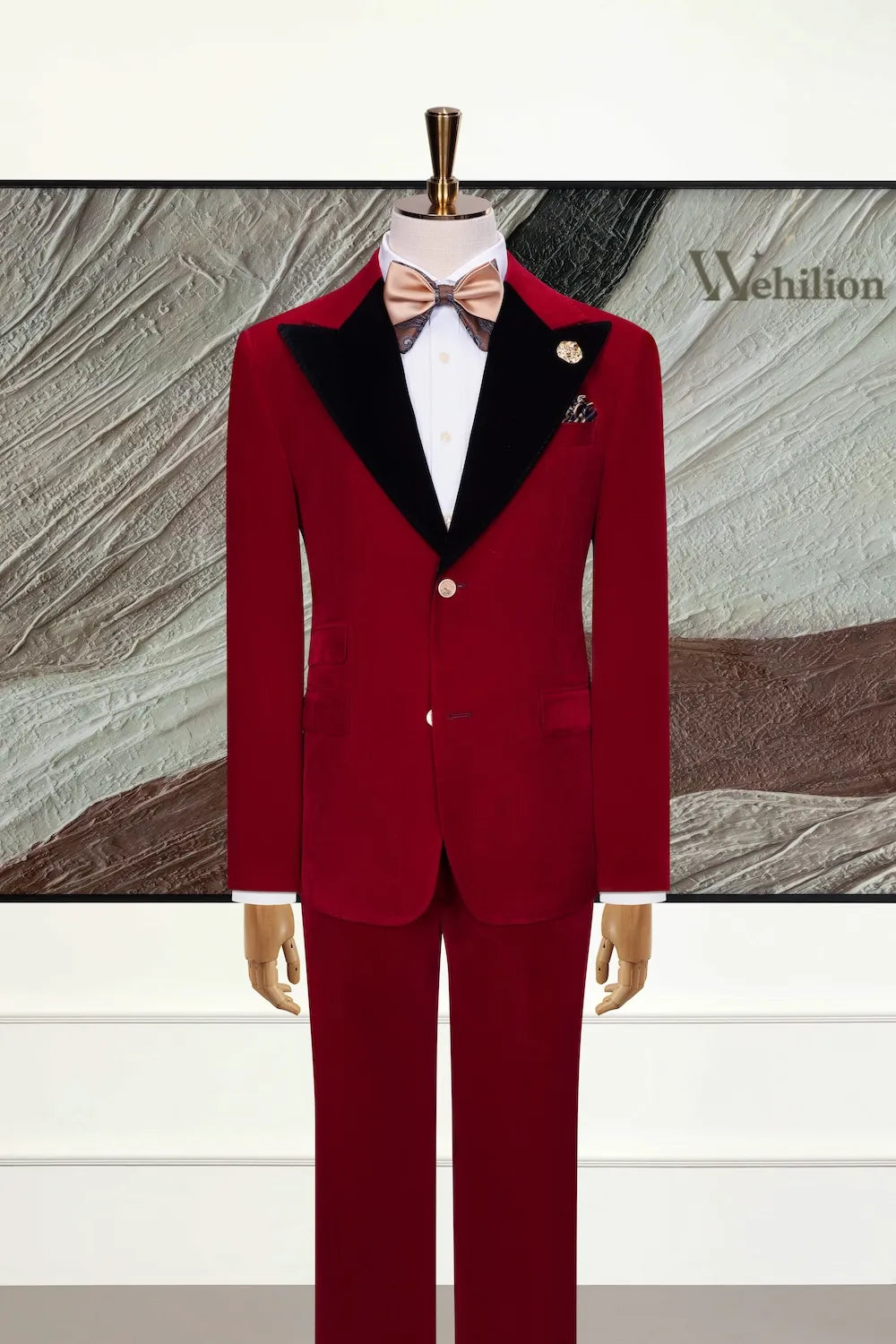 Men's Statement Velvet 3 Piece Suits