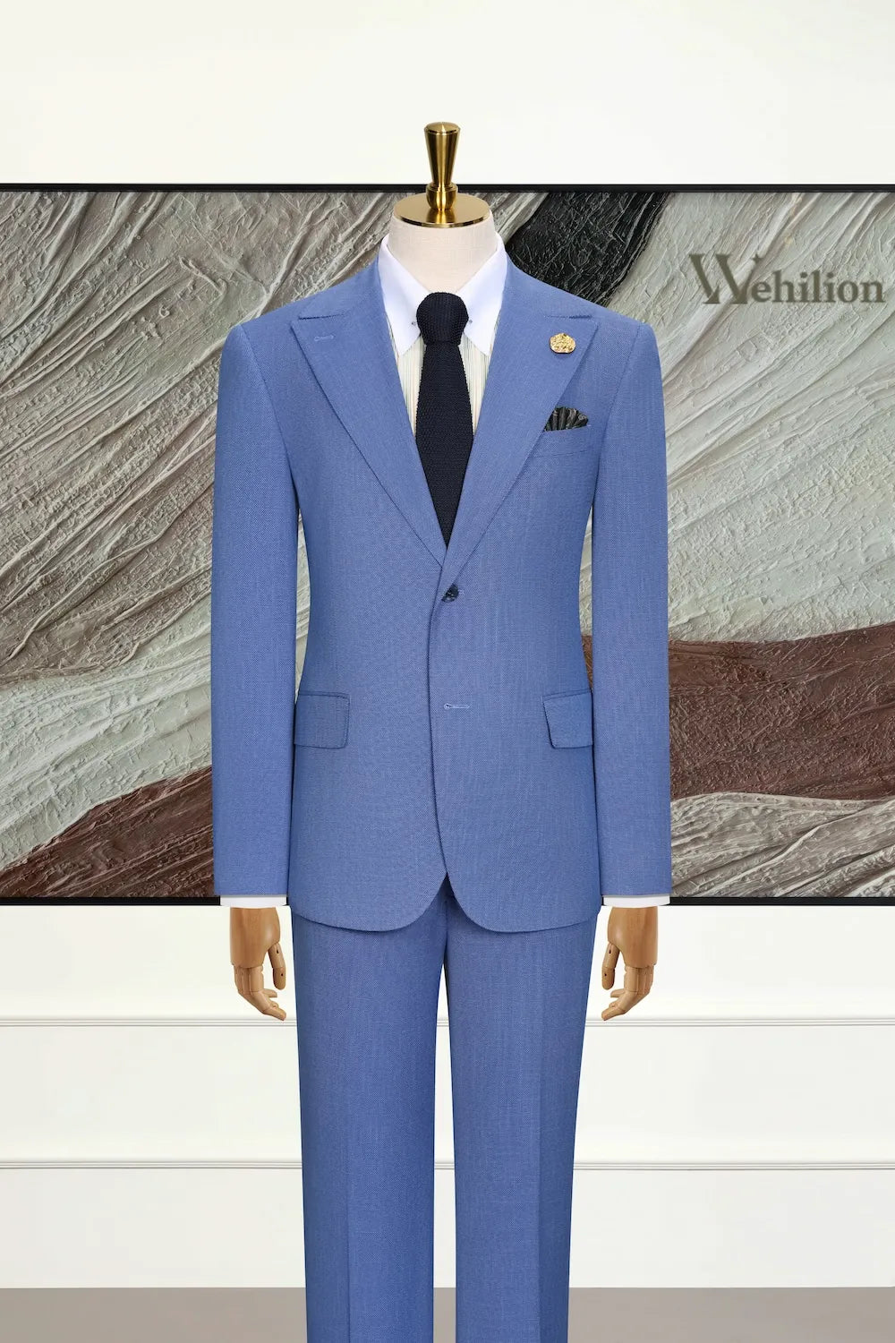 Men's Italian Style Peak Lapel 3 Piece Suits