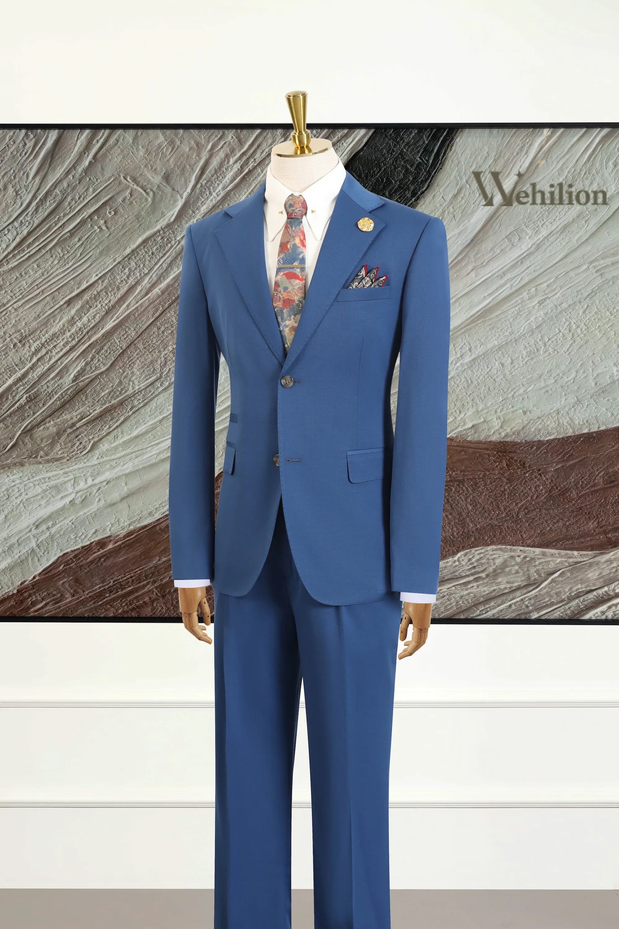 Men's Royal Blue Graphene 2 Piece Suit