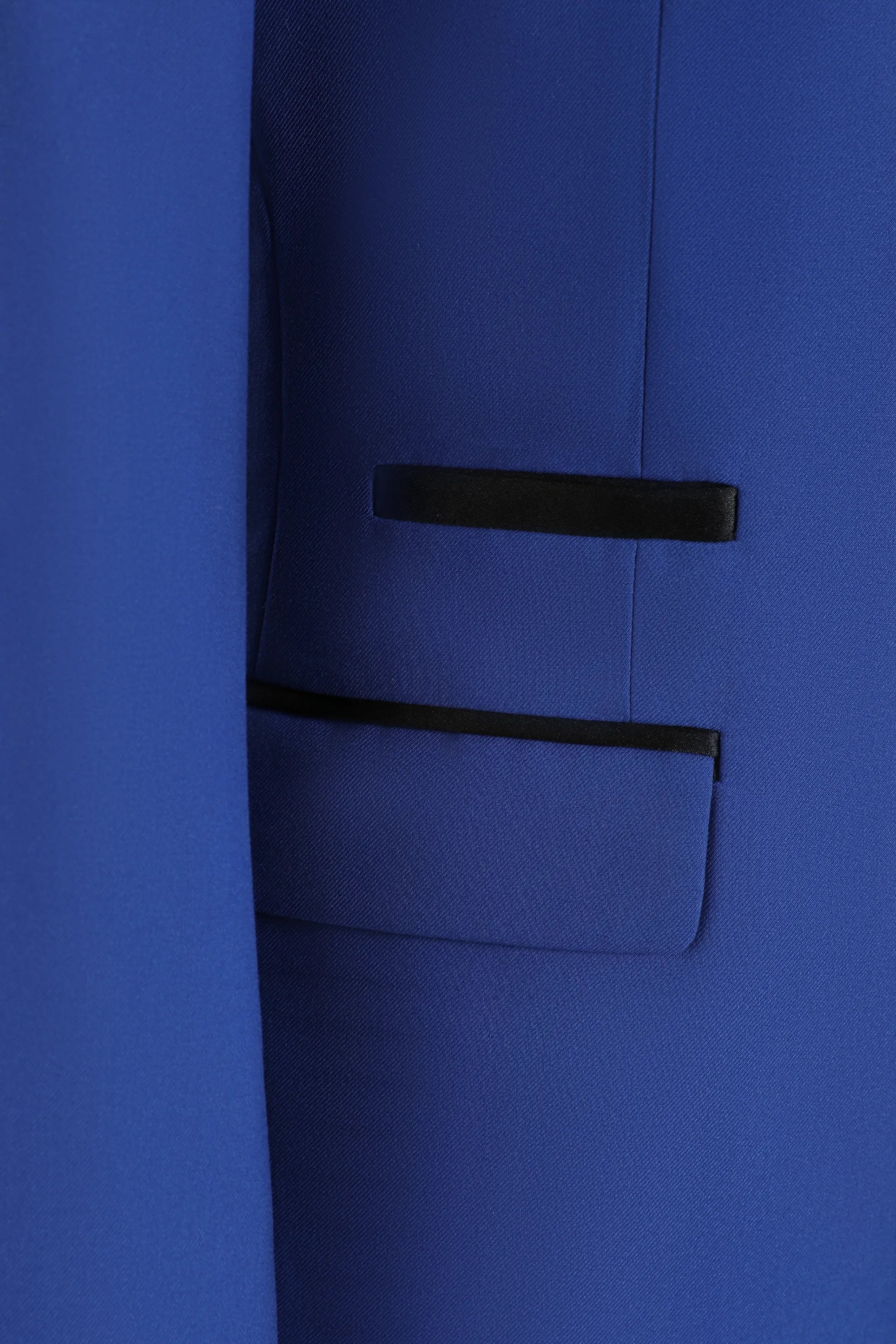 Men's Royal Blue Shawl Lapel 3 Piece Suits