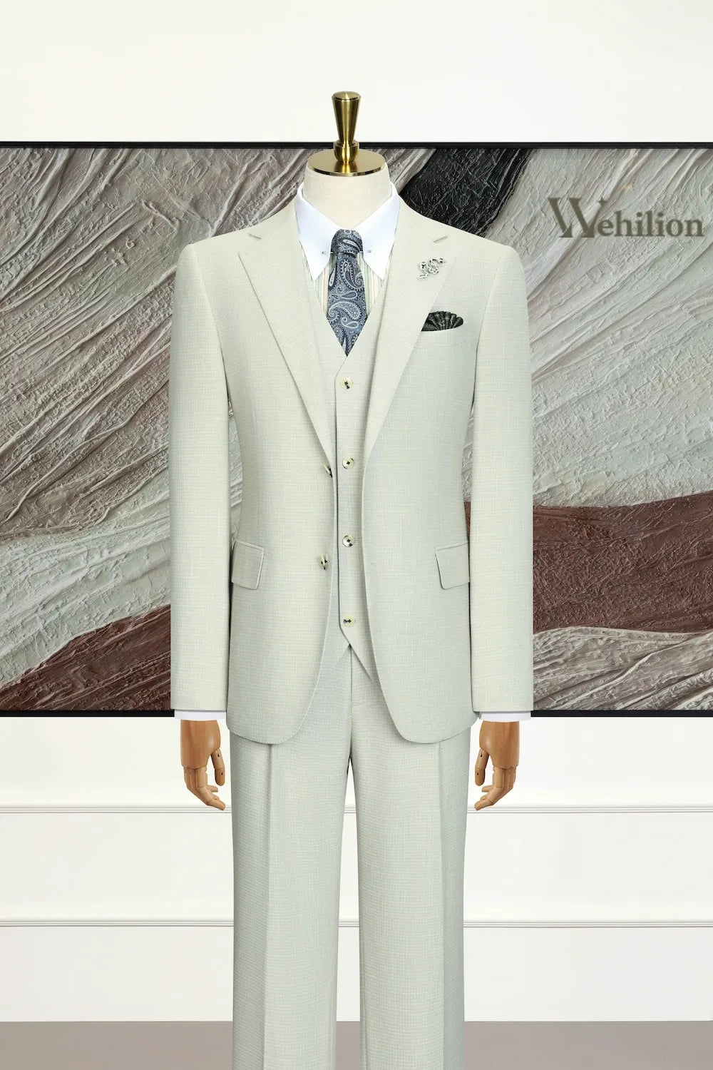 Men's Modern Lightweight 3 Piece Suits