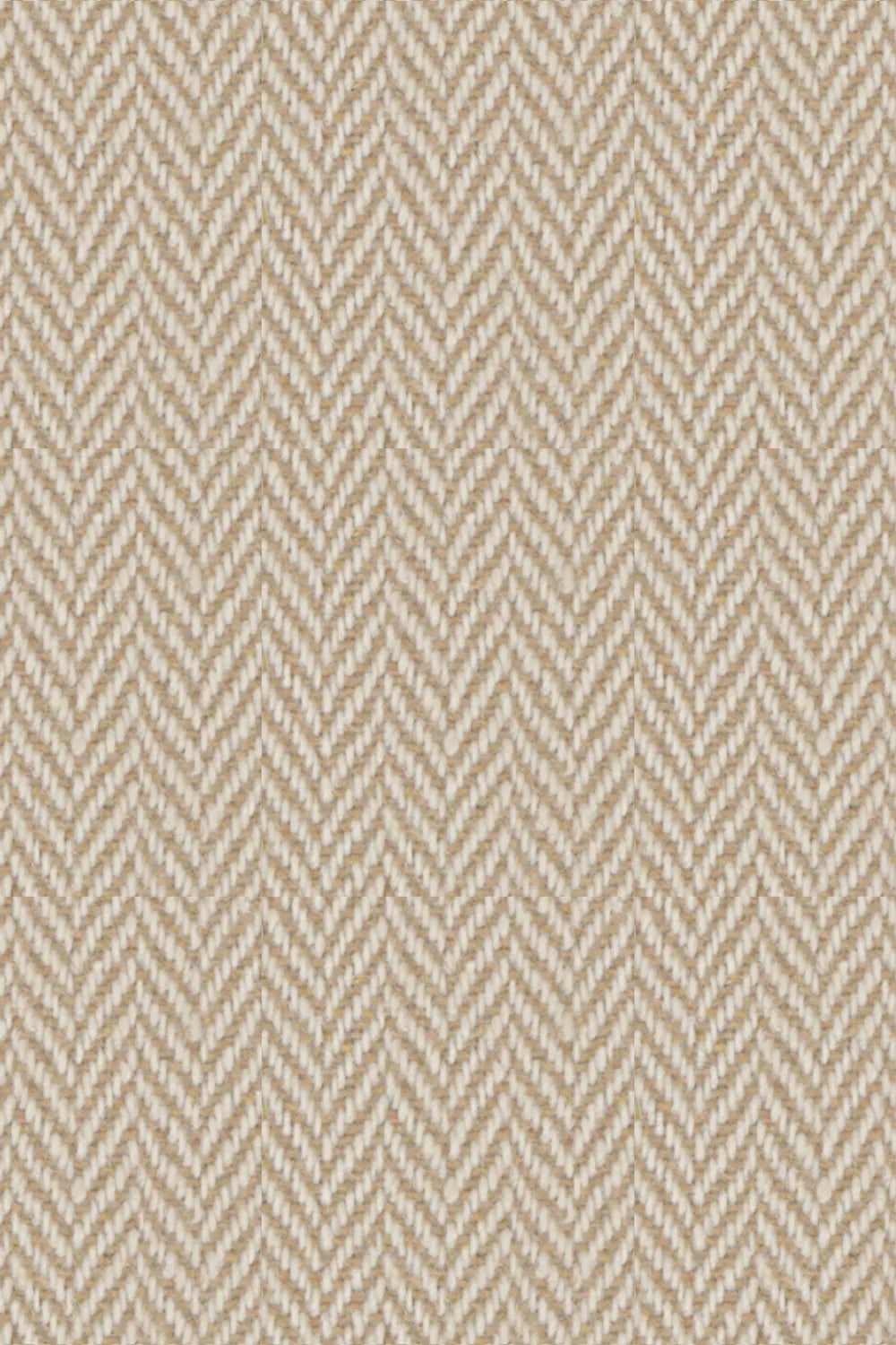Men's Oatmeal Herringbone Wool Blend Overcoat