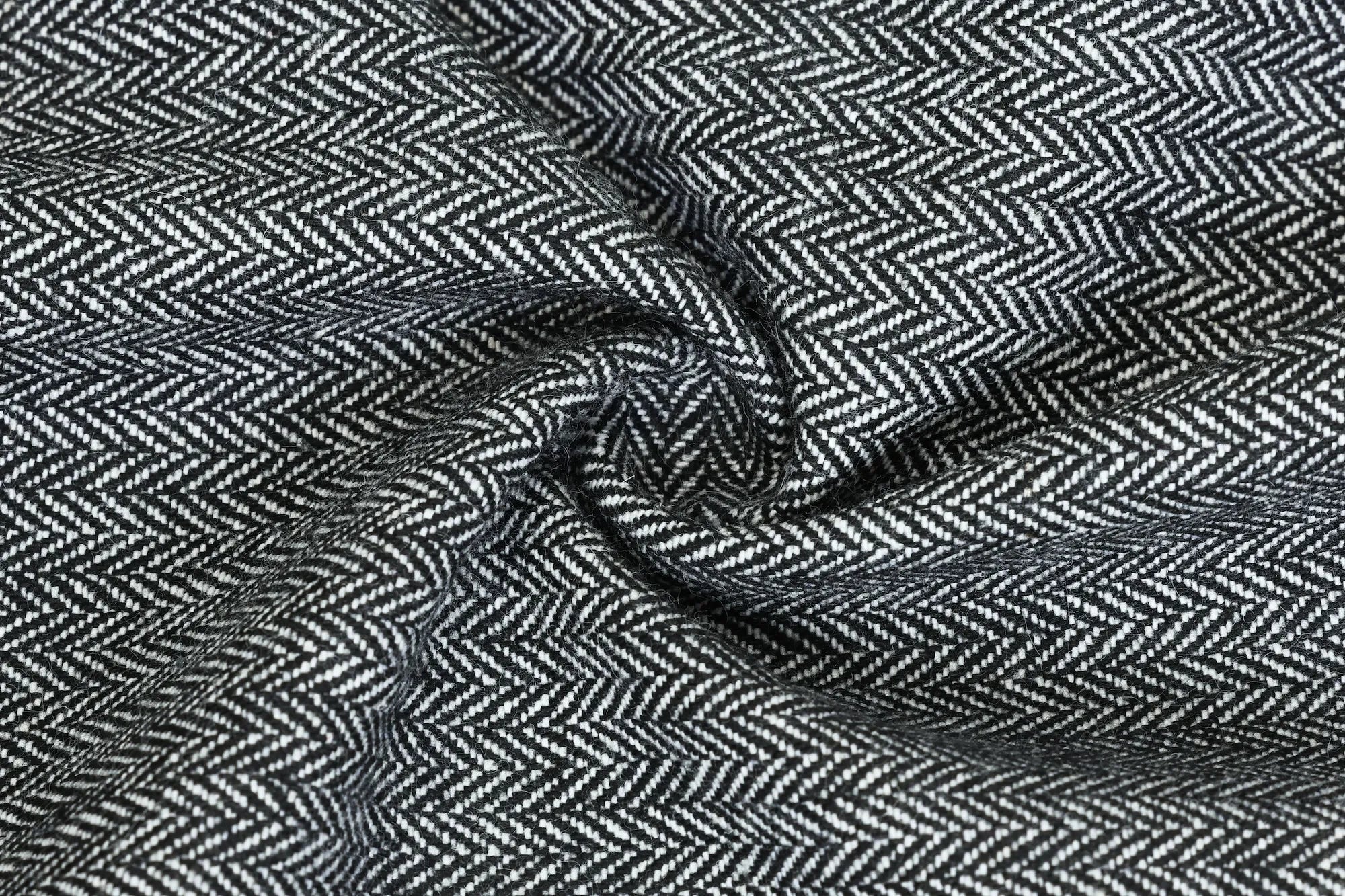 Men's Dark Grey Herringbone 2 Piece Suit