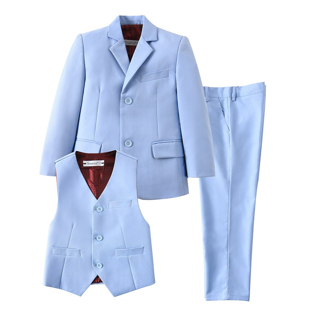 Boys Kids Formal 3 Piece Suits - Blazer Vest & Pants