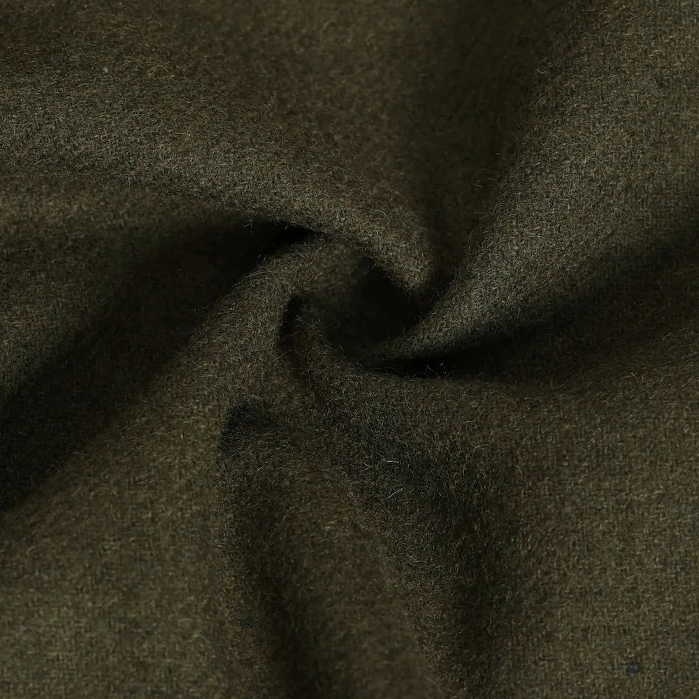 Men's Green Elegant Wool Herringbone 3 Piece Suit