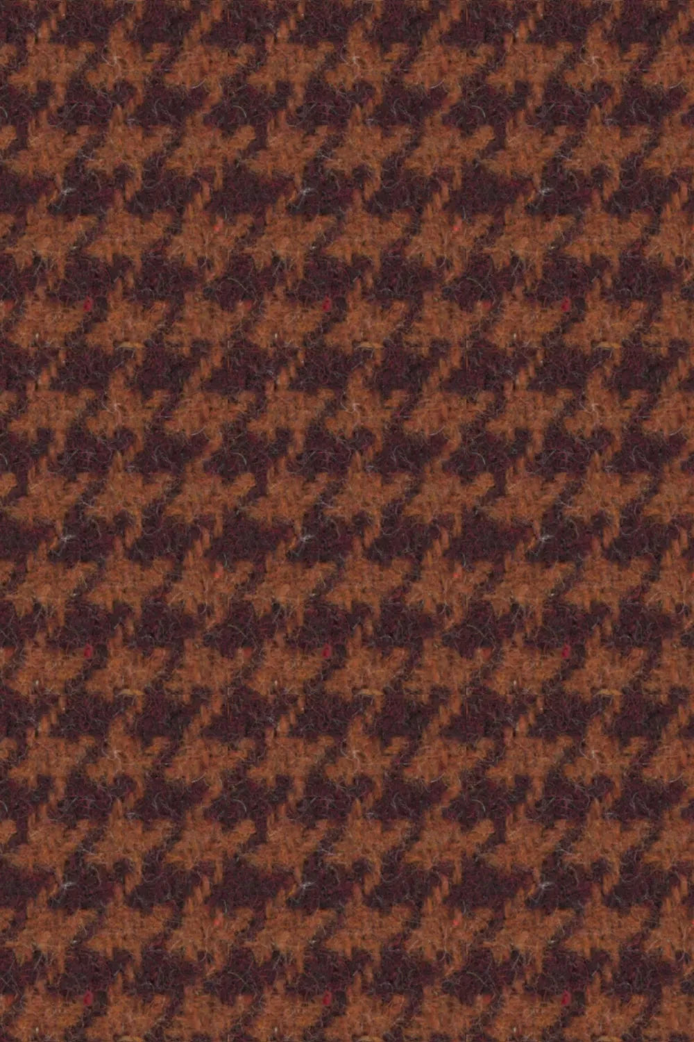 Men's Brown Houndstooth Double-Breasted 2 Piece Suit