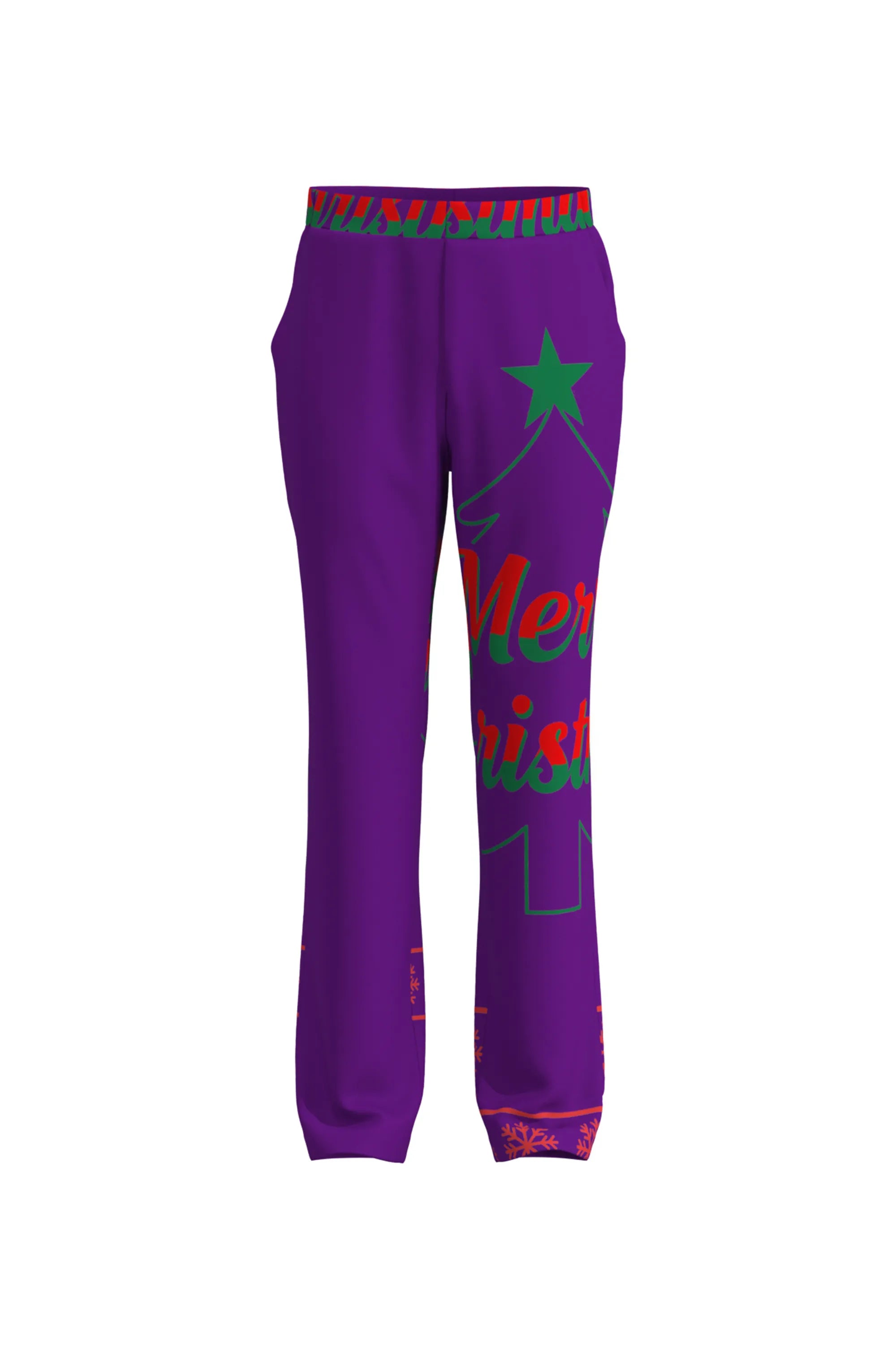 Men's Trees Pattern Christmas Eve Party 2 Piece Suit