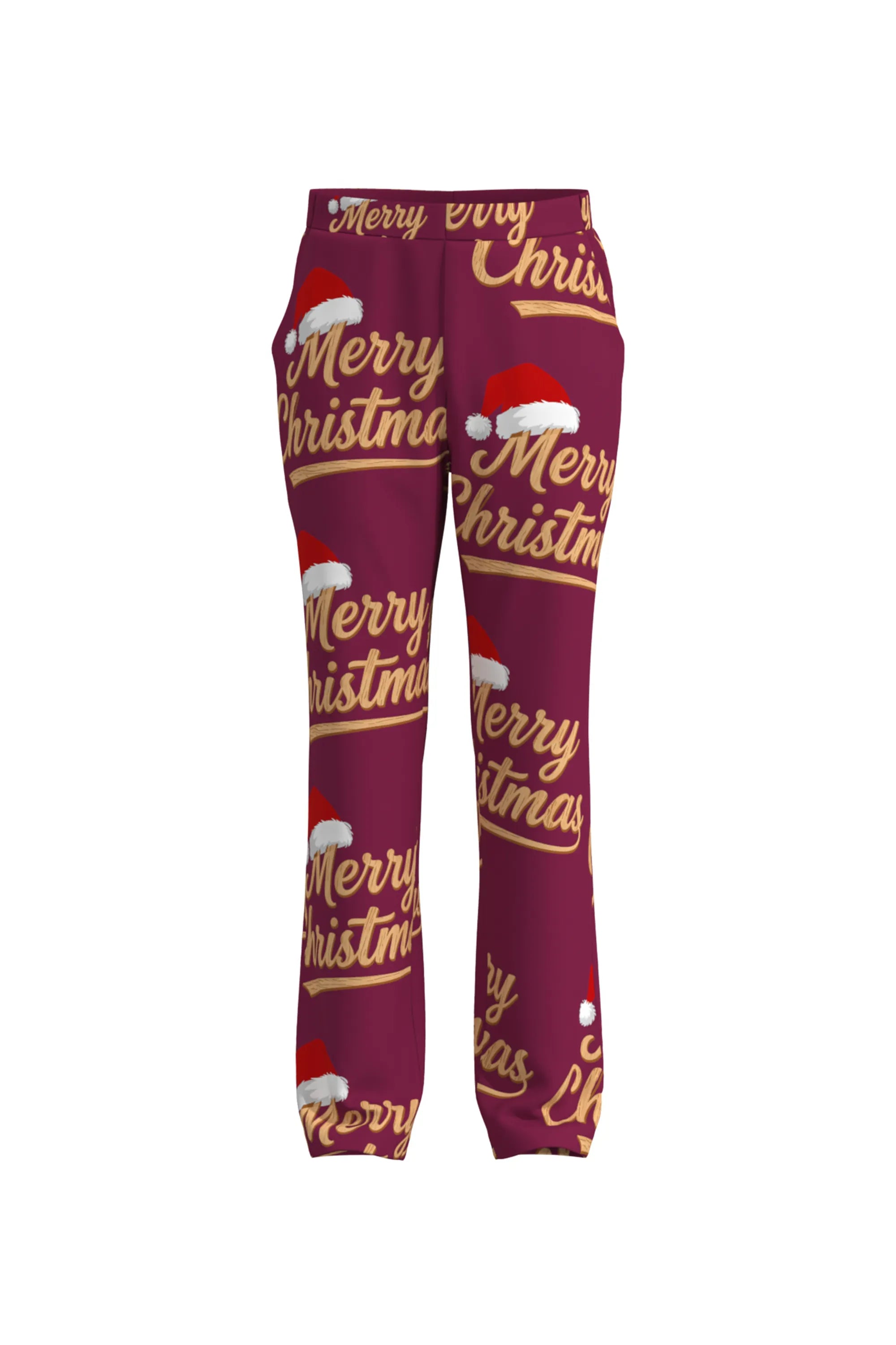 Men's Festive Graphics Christmas Eve Party 2 Piece Suit