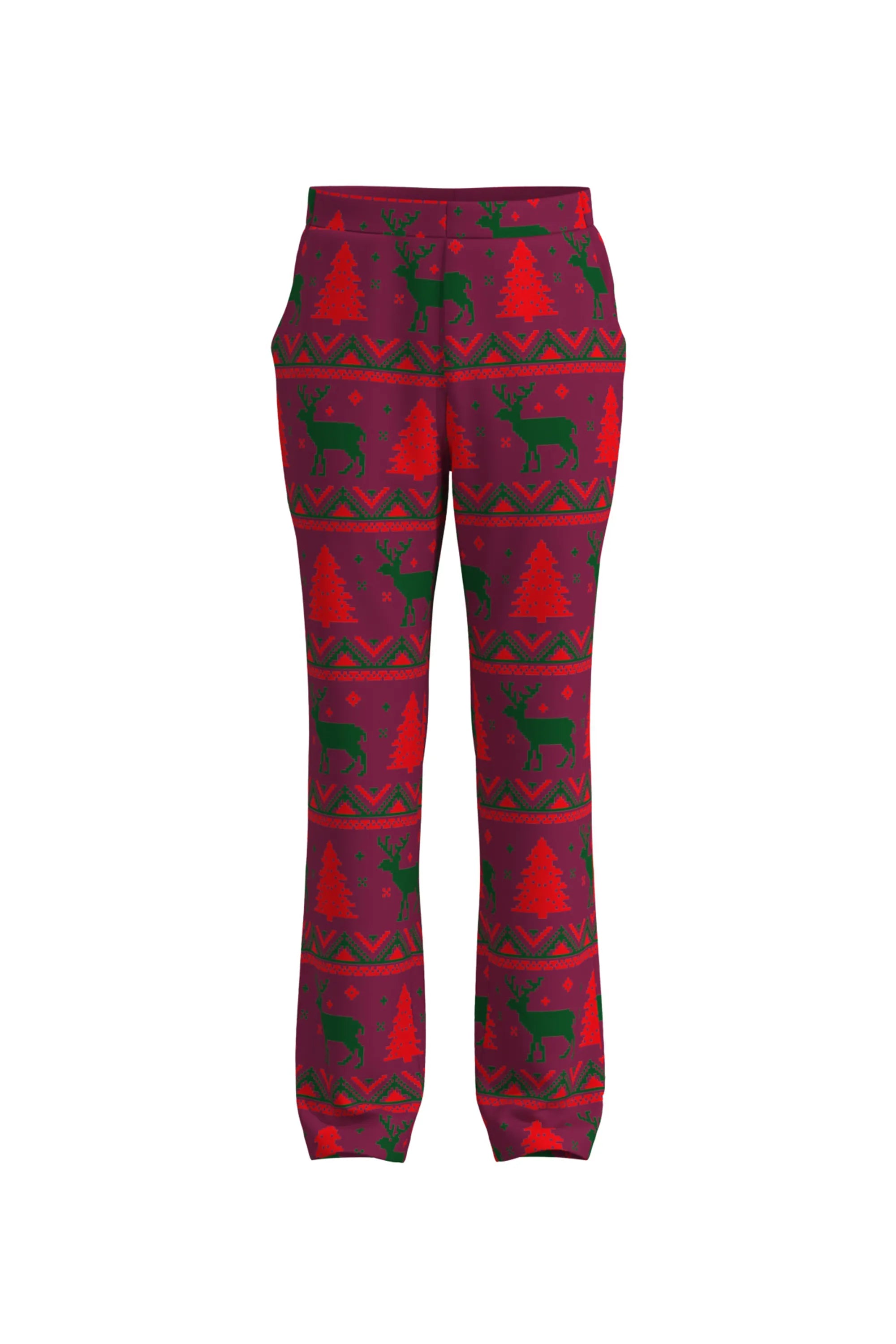 Men's Deer Animal Christmas Eve Party 2 Piece Suit