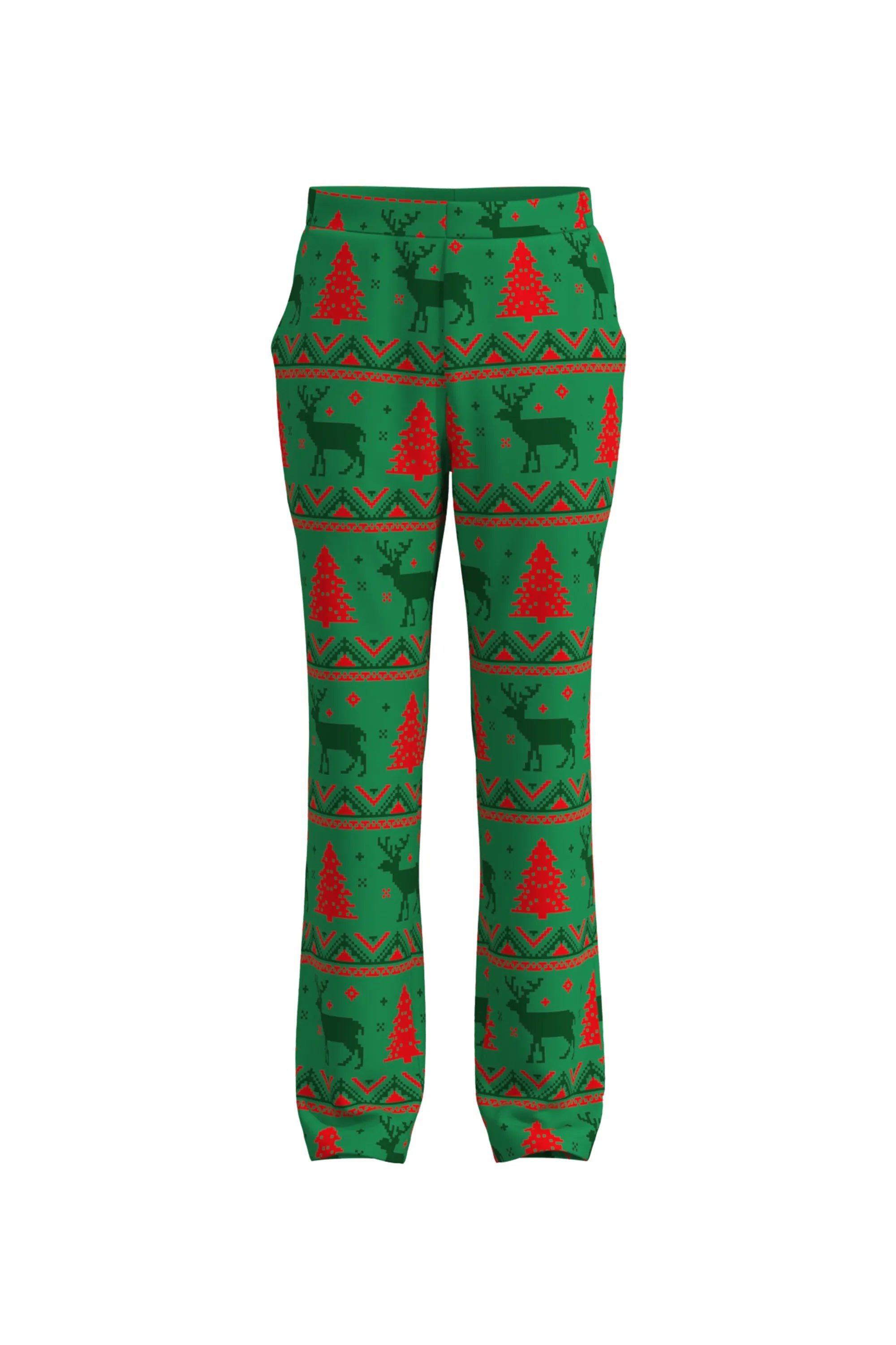 Men's Deer Animal Christmas Eve Party 2 Piece Suit
