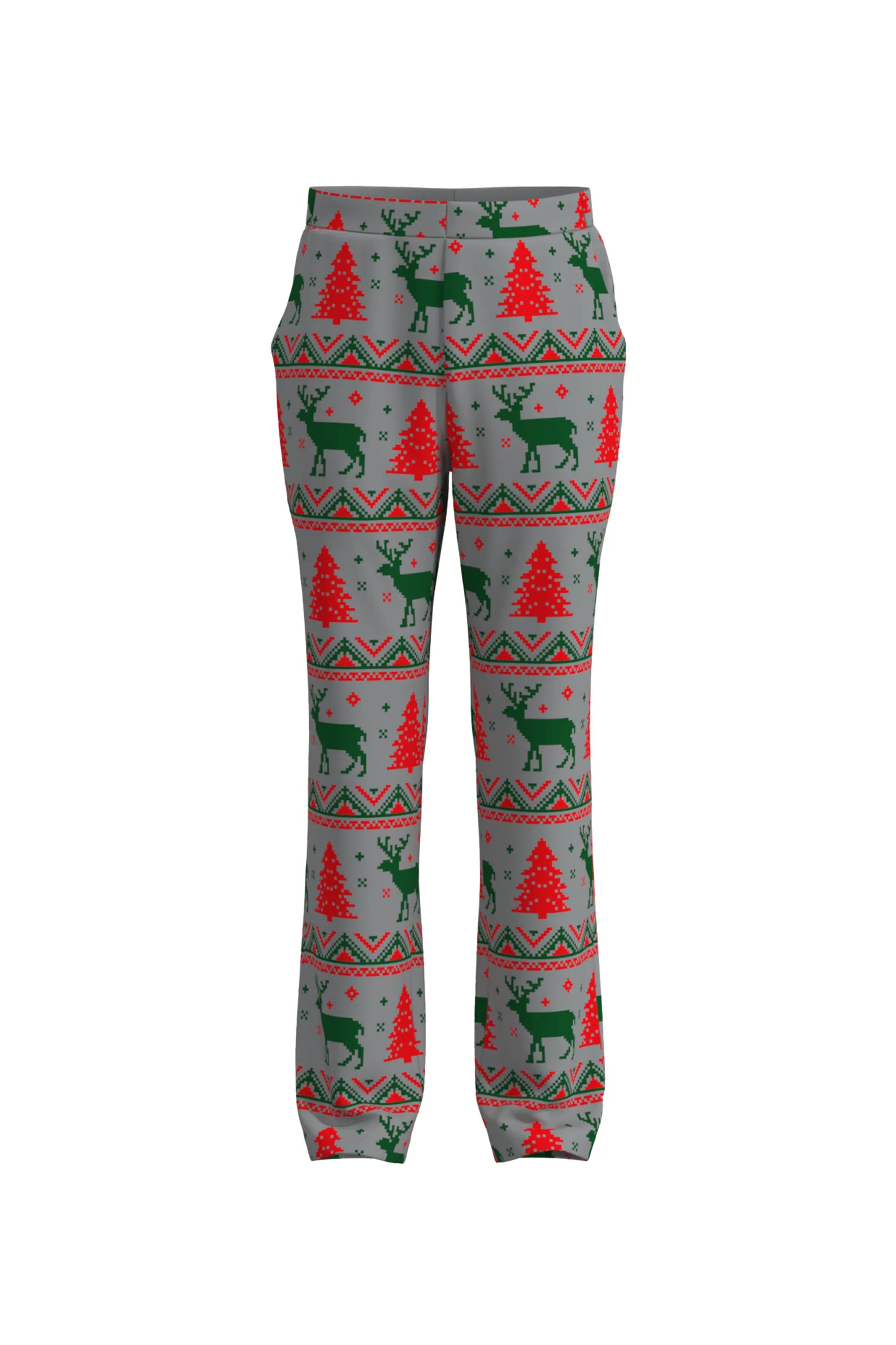 Men's Deer Animal Christmas Eve Party 2 Piece Suit