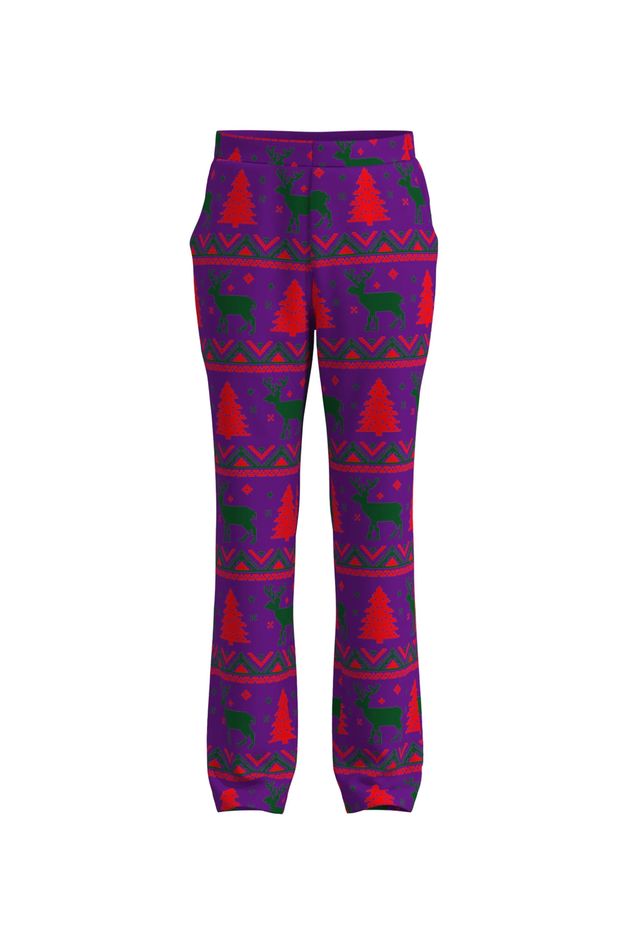 Men's Deer Animal Christmas Eve Party 2 Piece Suit