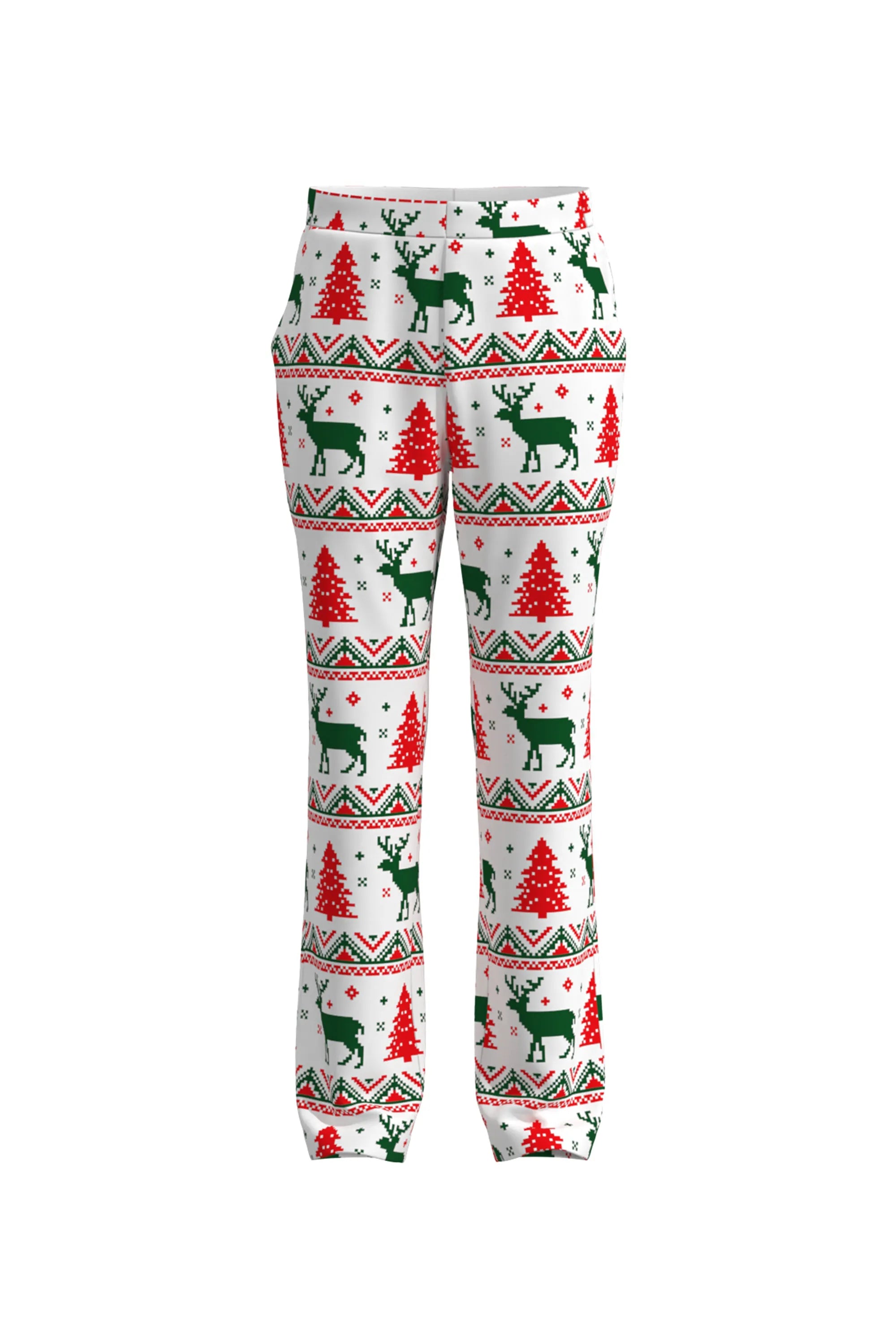 Men's Deer Animal Christmas Eve Party 2 Piece Suit