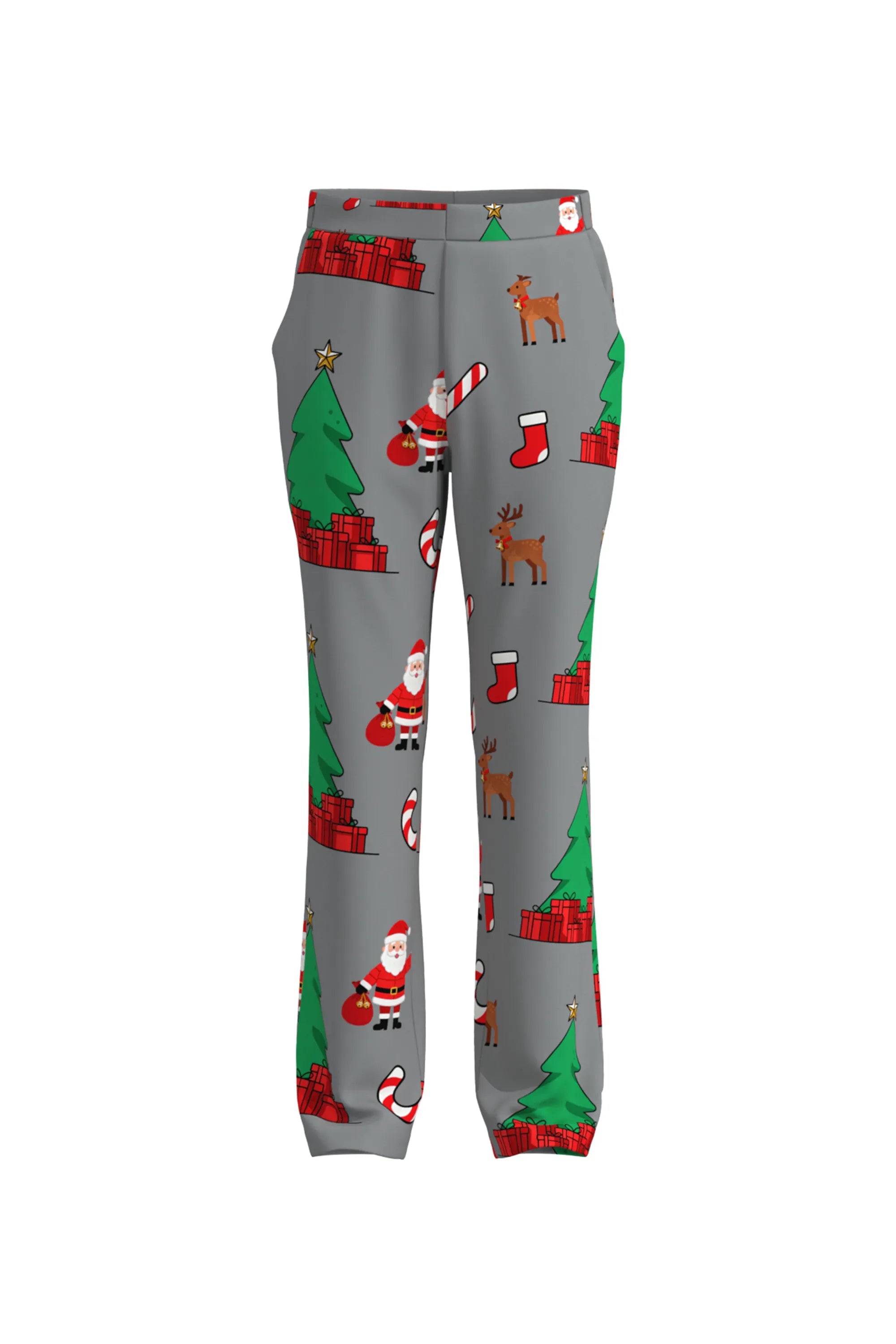 Men's Christmas Tree Pattern Eve Party 2 Piece Suit