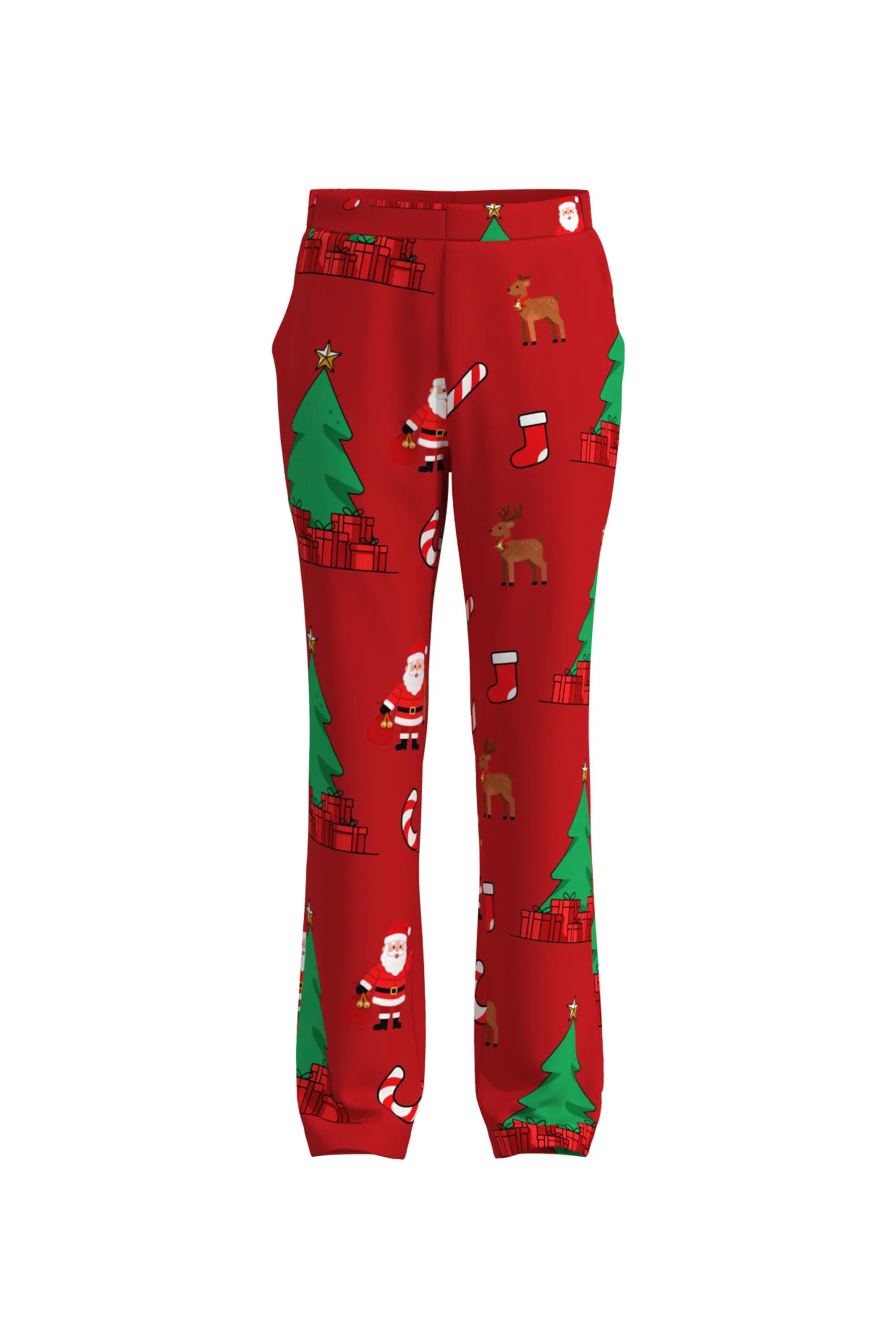 Men's Christmas Tree Pattern Eve Party 2 Piece Suit