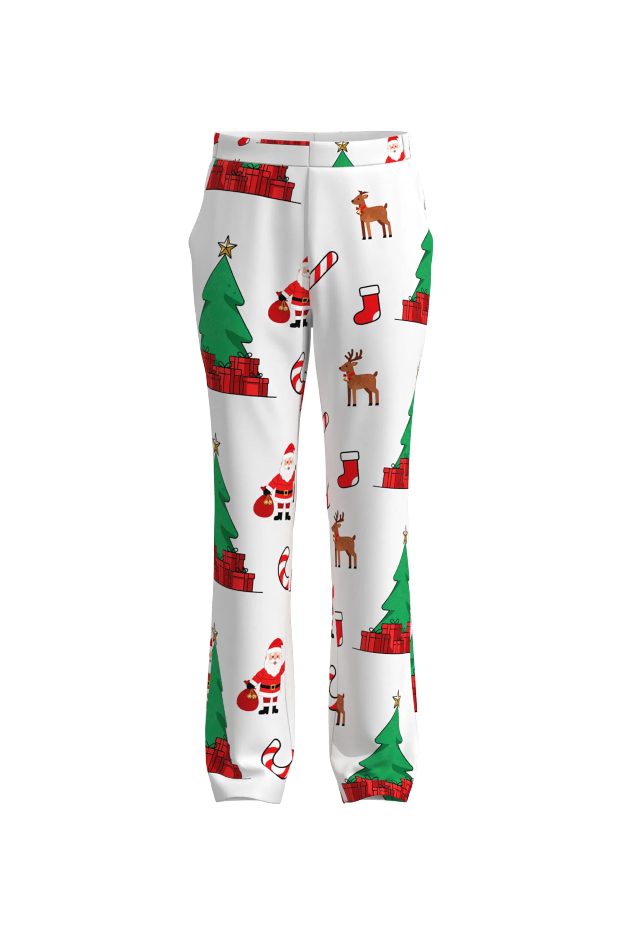 Men's Christmas Tree Pattern Eve Party 2 Piece Suit