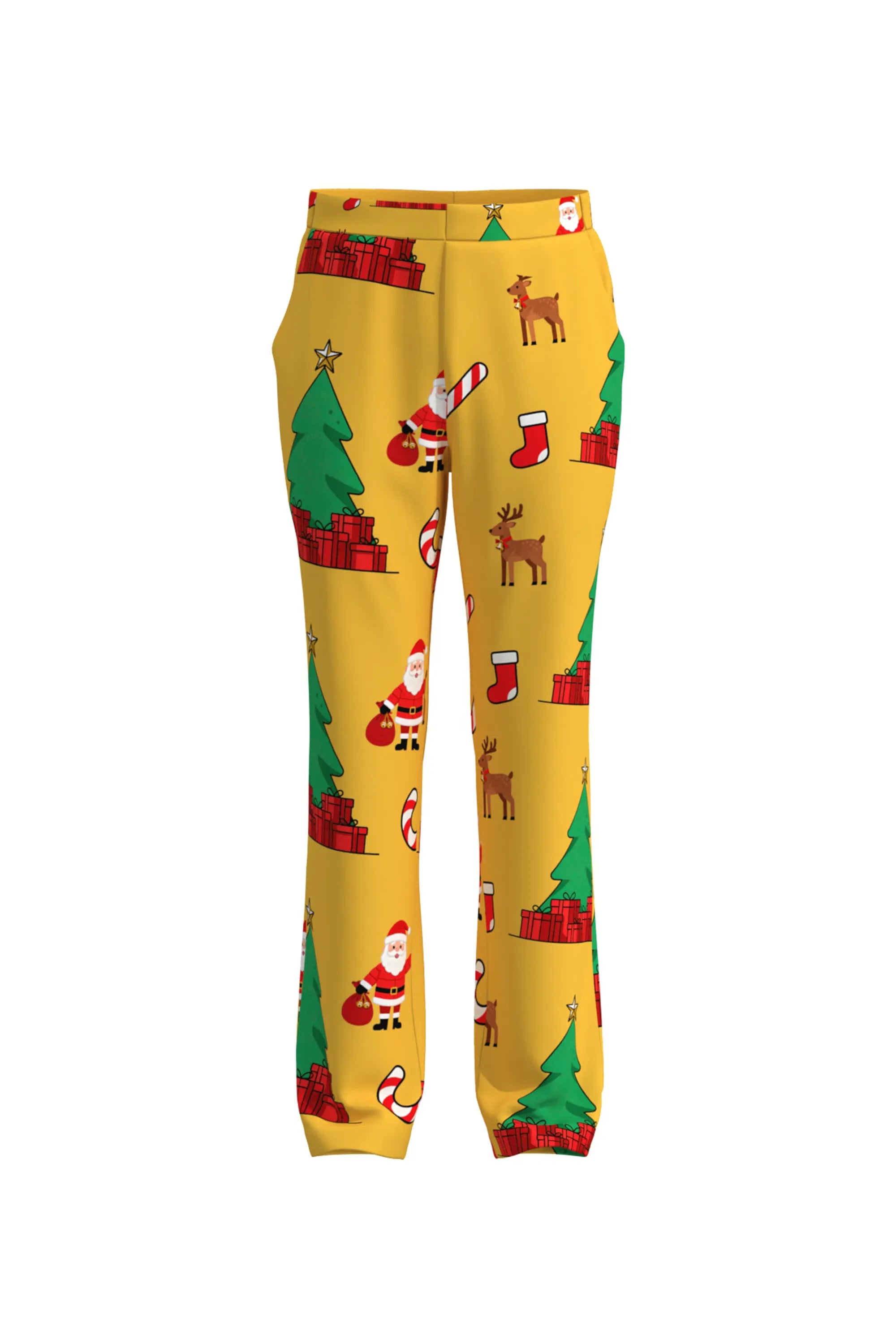 Men's Christmas Tree Pattern Eve Party 2 Piece Suit