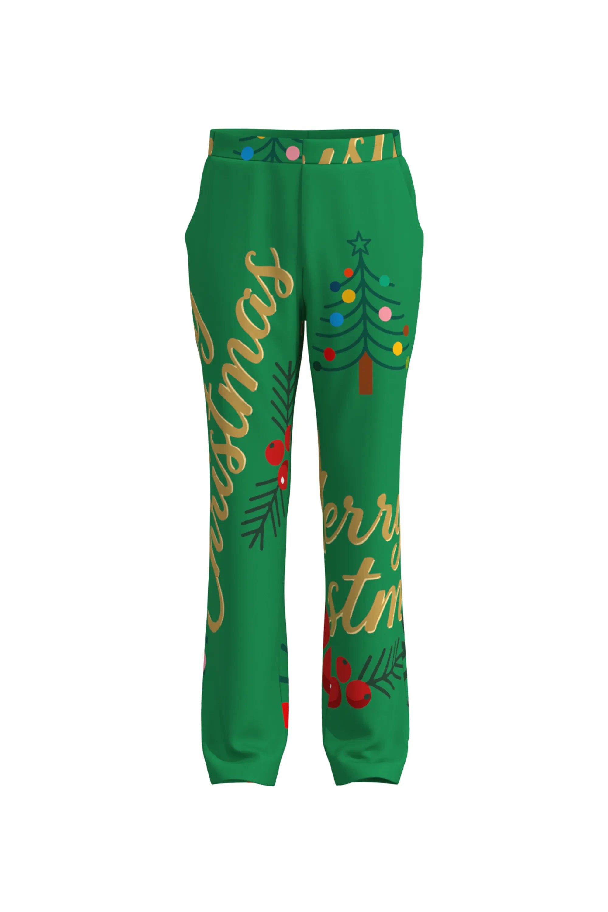 Men's Funny Pattern Christmas Eve Party 2 Piece Suit