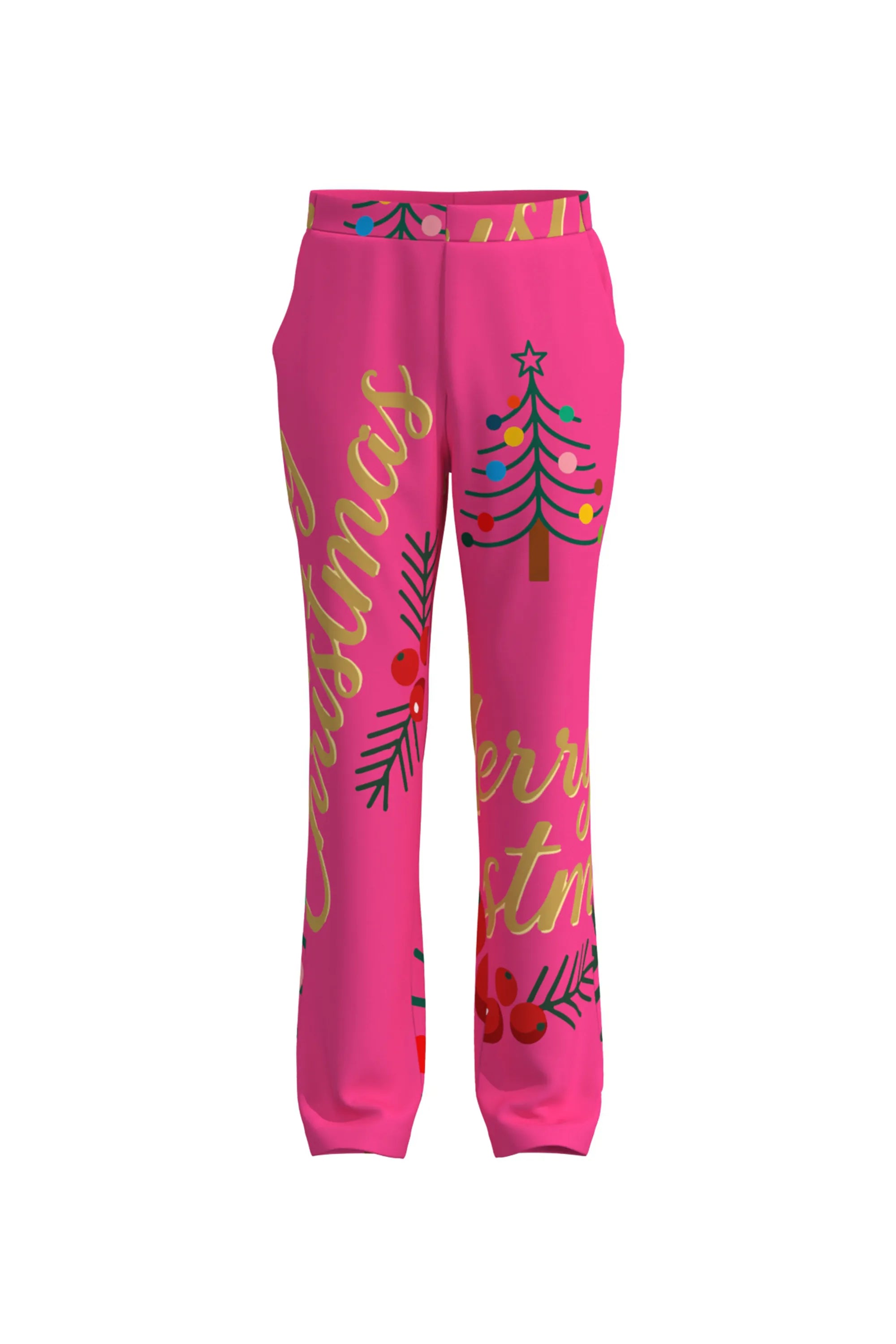 Men's Funny Pattern Christmas Eve Party 2 Piece Suit