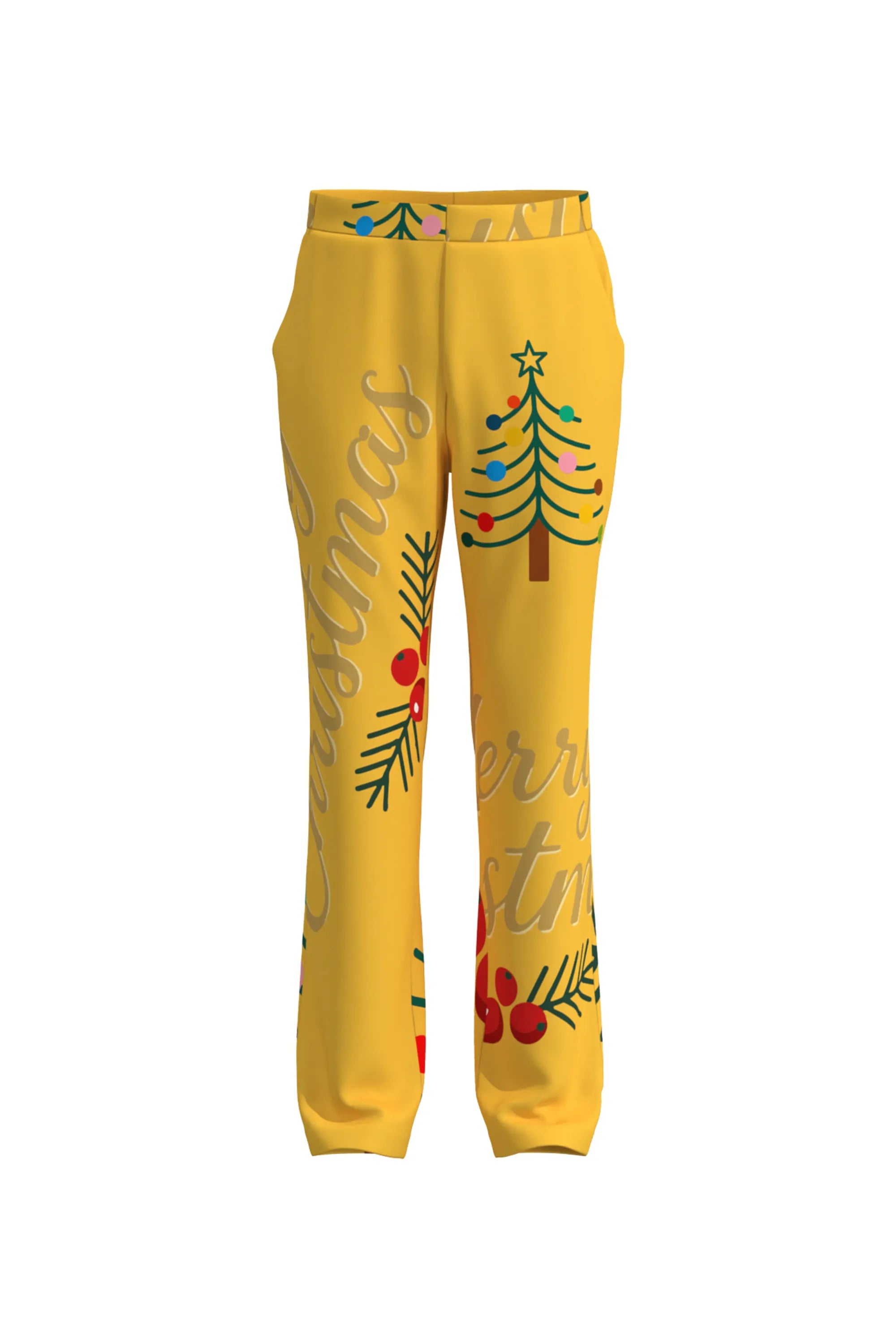 Men's Funny Pattern Christmas Eve Party 2 Piece Suit