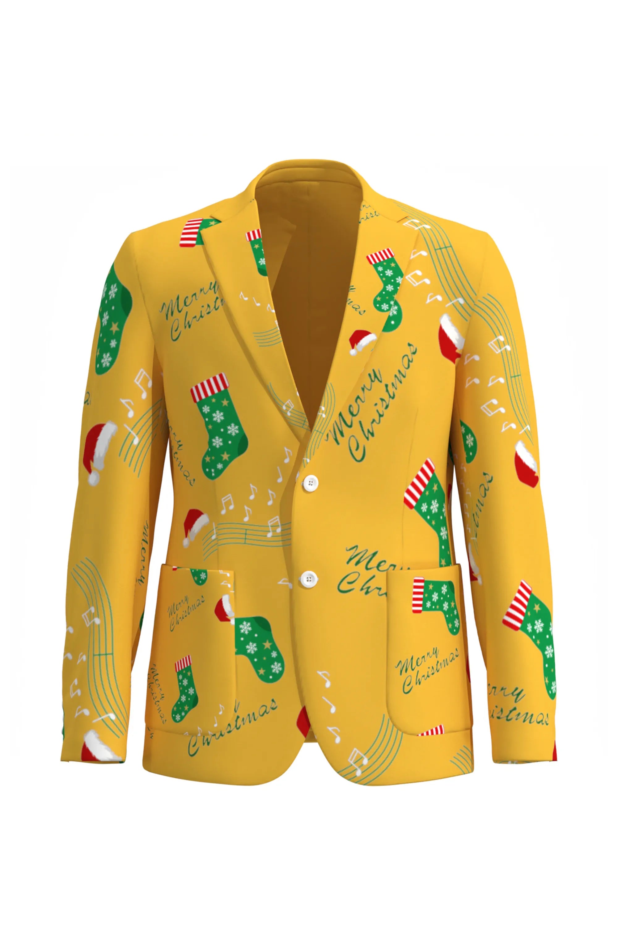 Men's Funny Fancy Christmas Eve Party 2 Piece Suit