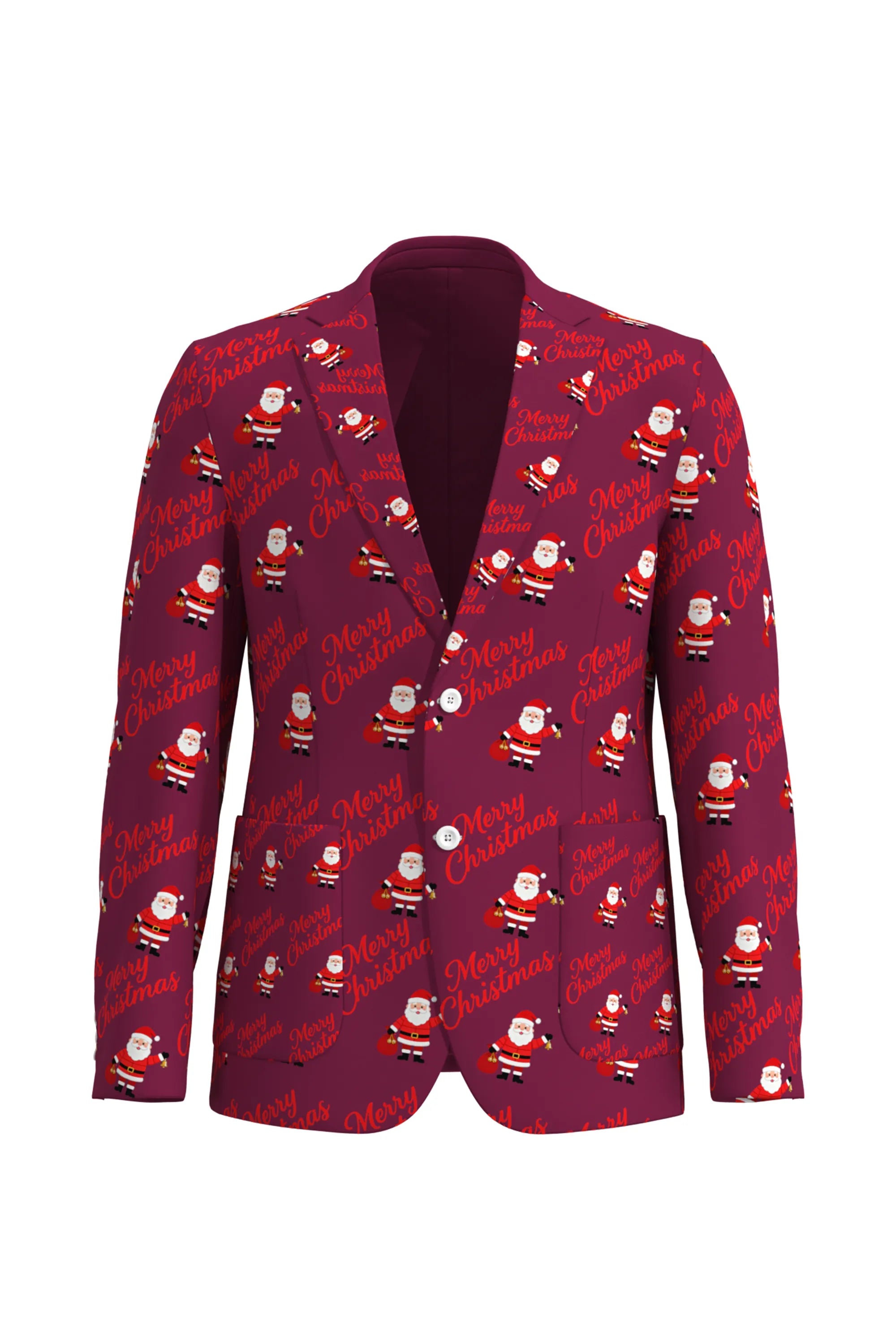 Men's Santa Claus Christmas Eve Party 2 Piece Suit