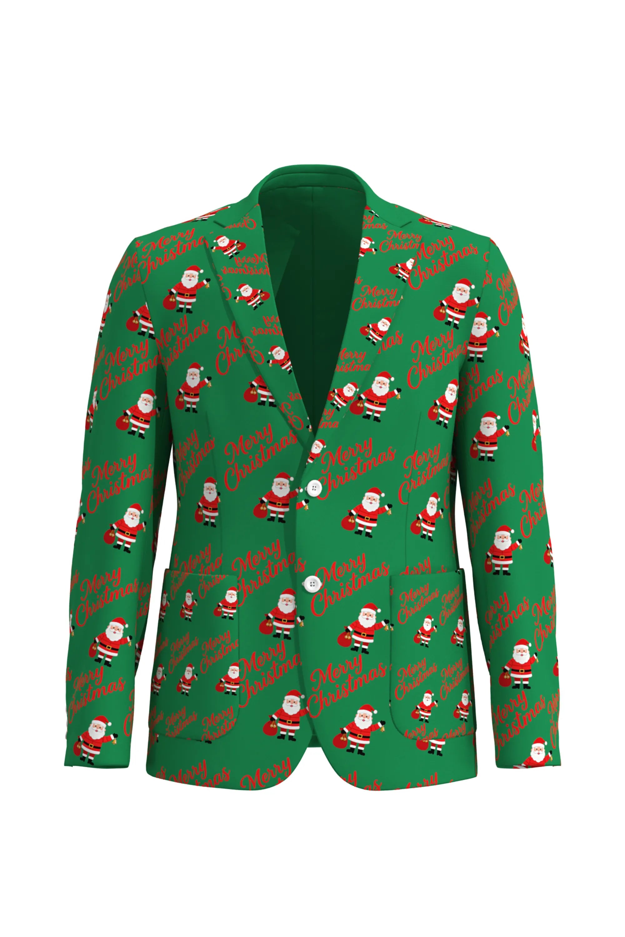 Men's Santa Claus Christmas Eve Party 2 Piece Suit