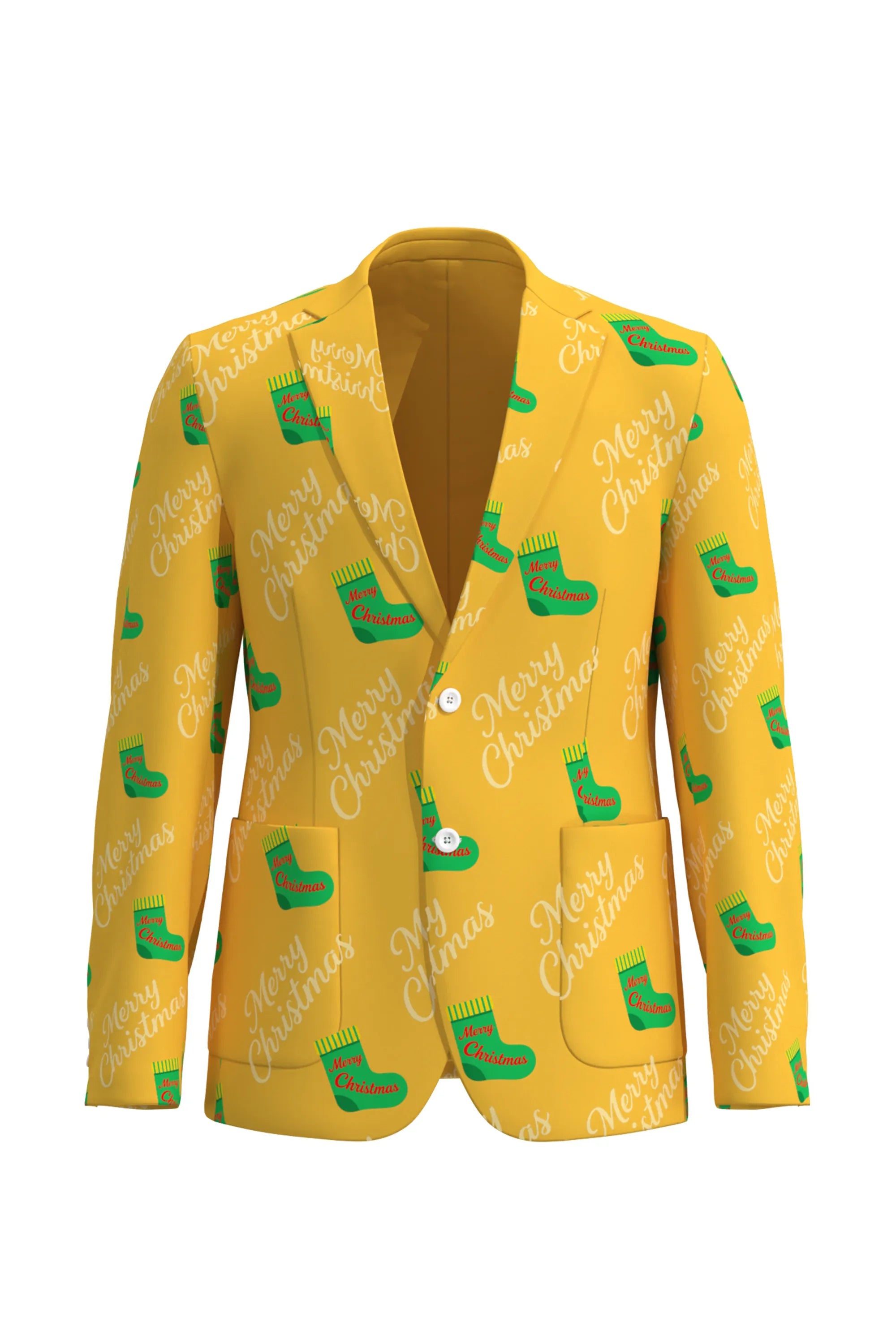 Men's Funny Fancy Christmas Eve Party 2 Piece Suit