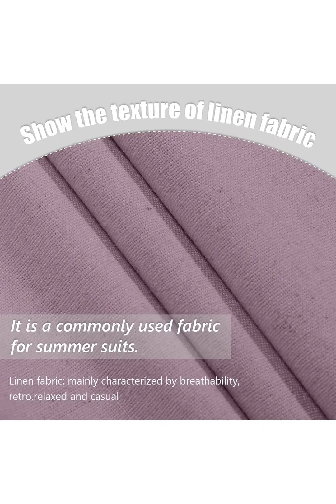 Purple linen fabric macro shot – breathable summer material with retro charm
