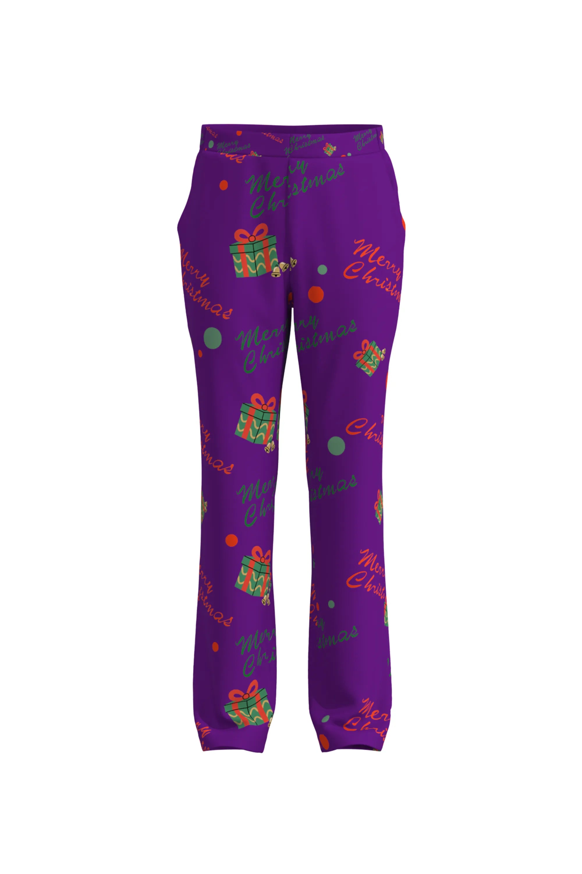 Men's Funny Printed Christmas Eve Party 2 Piece Suit