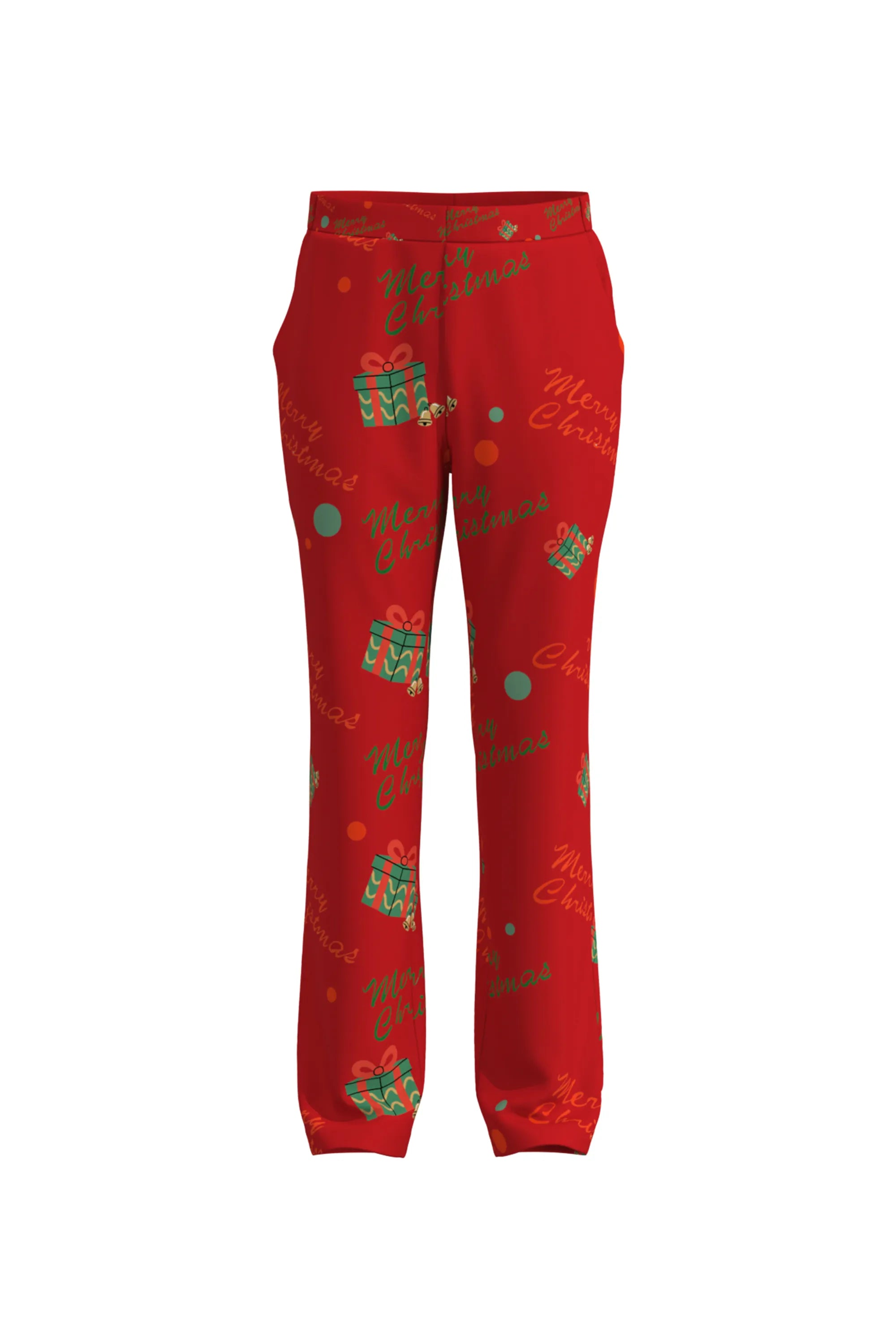 Men's Funny Printed Christmas Eve Party 2 Piece Suit