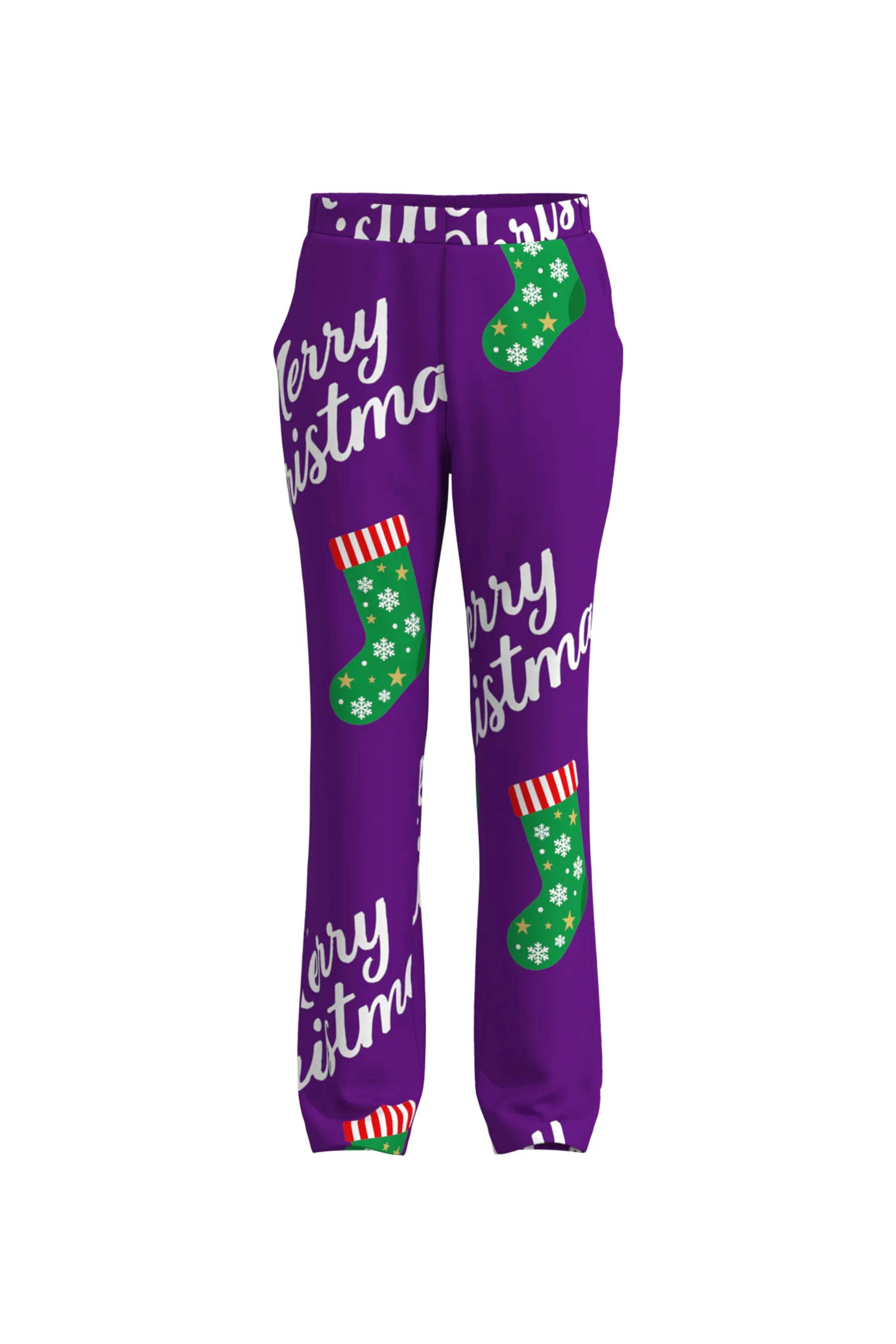 Men's Funny Pattern Christmas Eve Party 2 Piece Suit