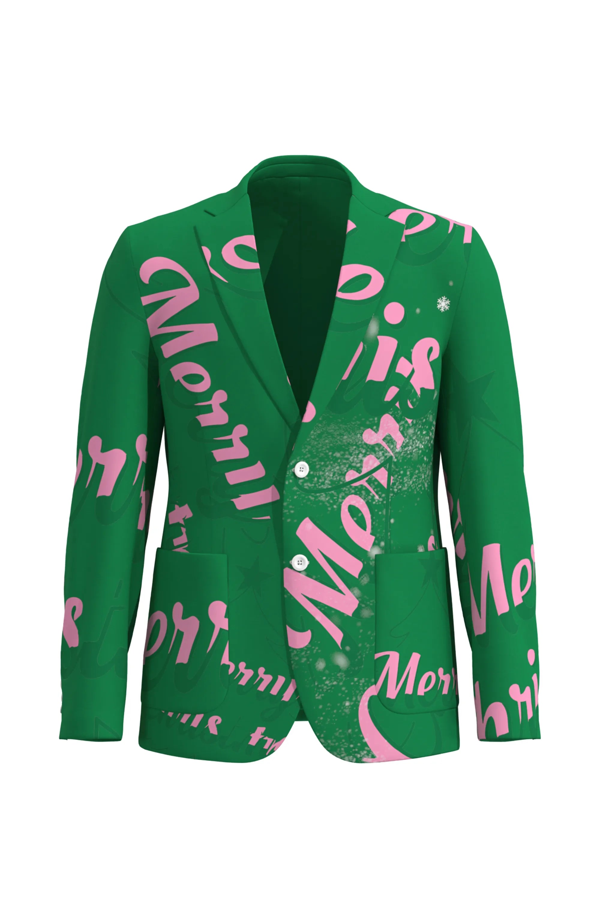 Men's Funny Fancy Christmas Eve Party 2 Piece Suit